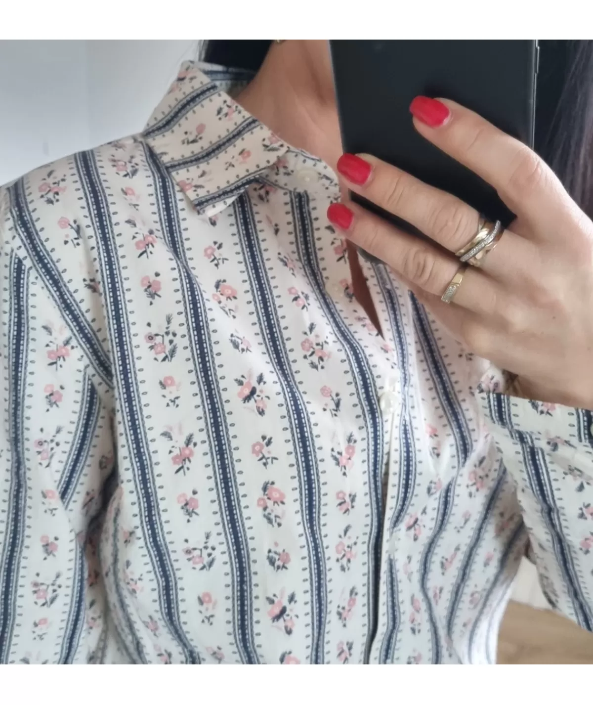 La boutique de Lilie Chemises>CHEMISE OLYMPE Marine