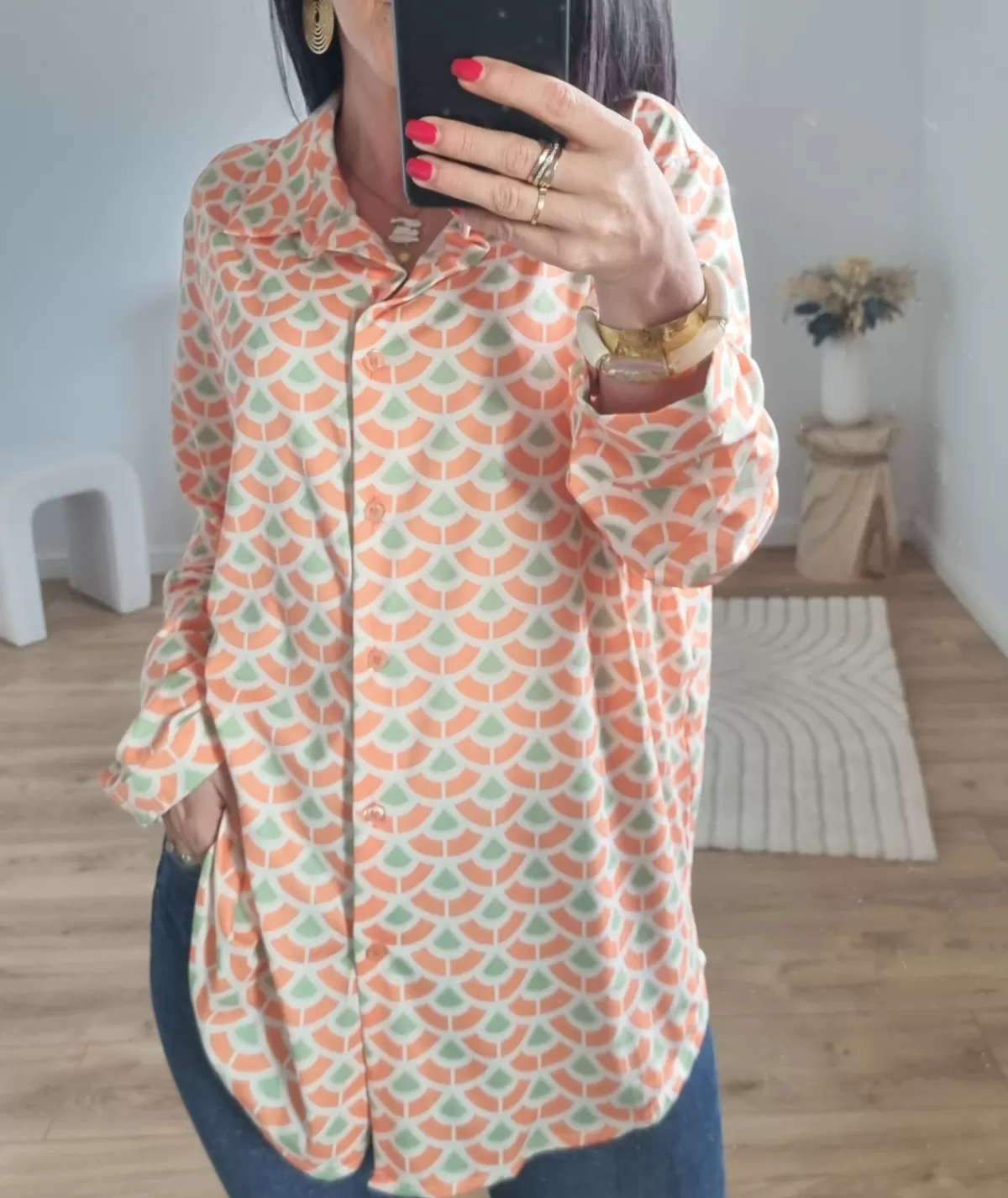 La boutique de Lilie Chemises>CHEMISE RAFINIA Orange
