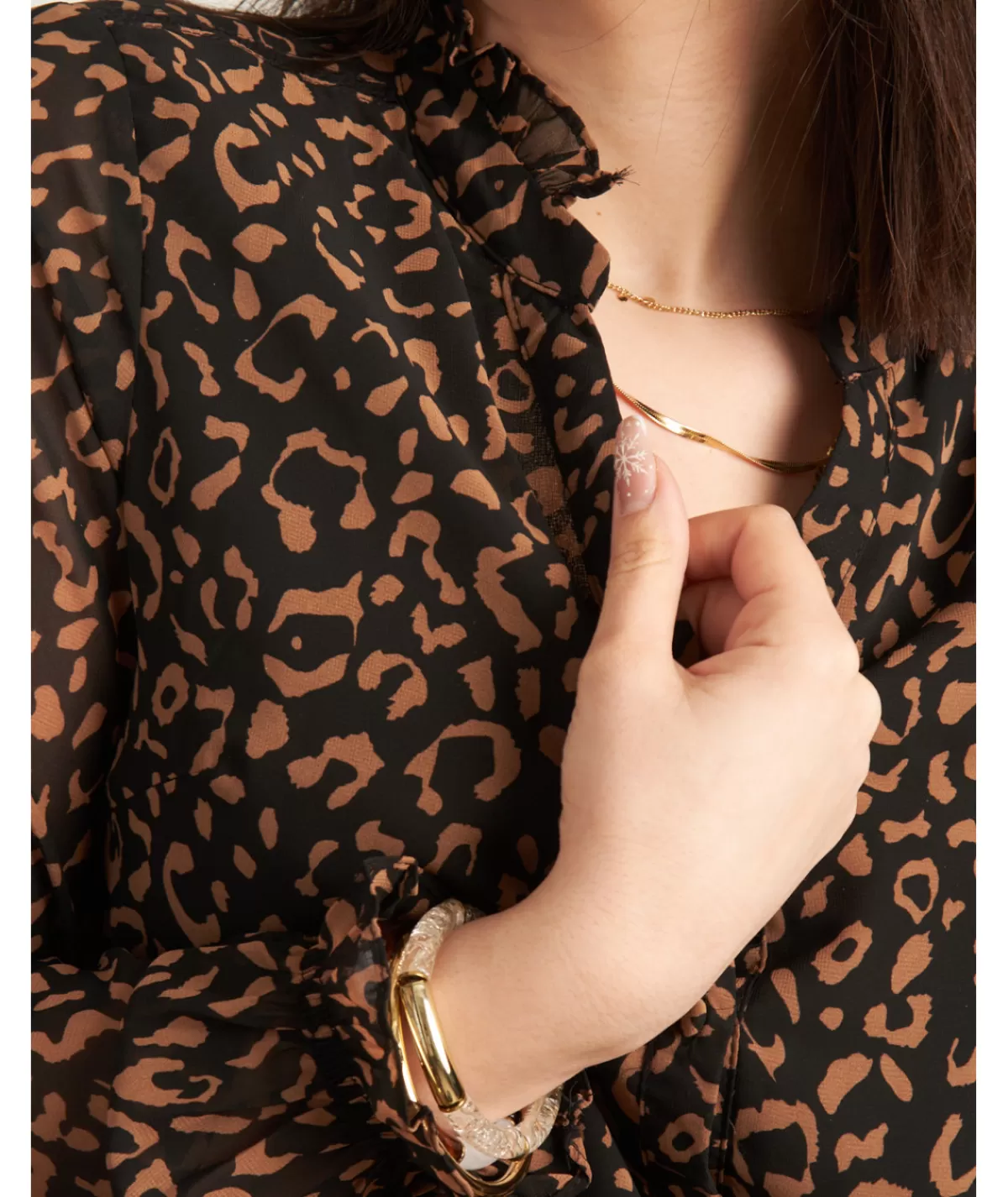 La boutique de Lilie Chemises>CHEMISE SAIDA Noir
