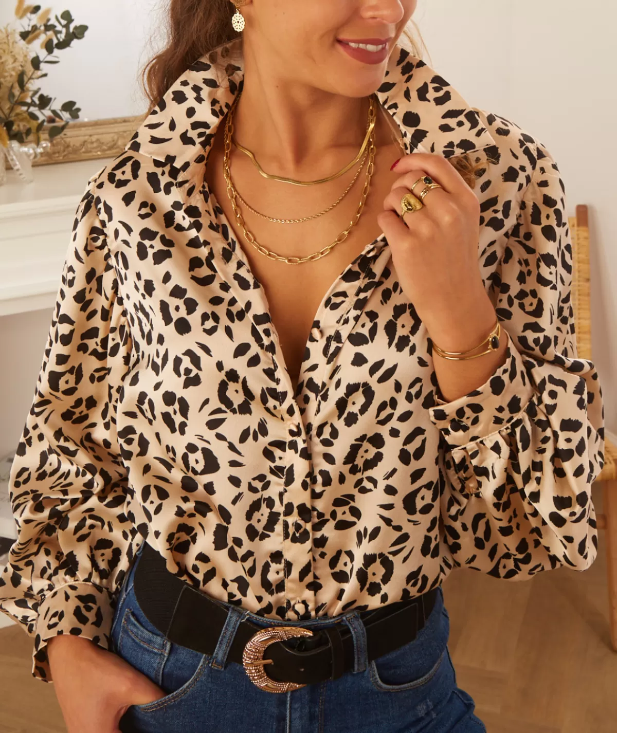La boutique de Lilie Chemises>CHEMISE SIDONIE Beige