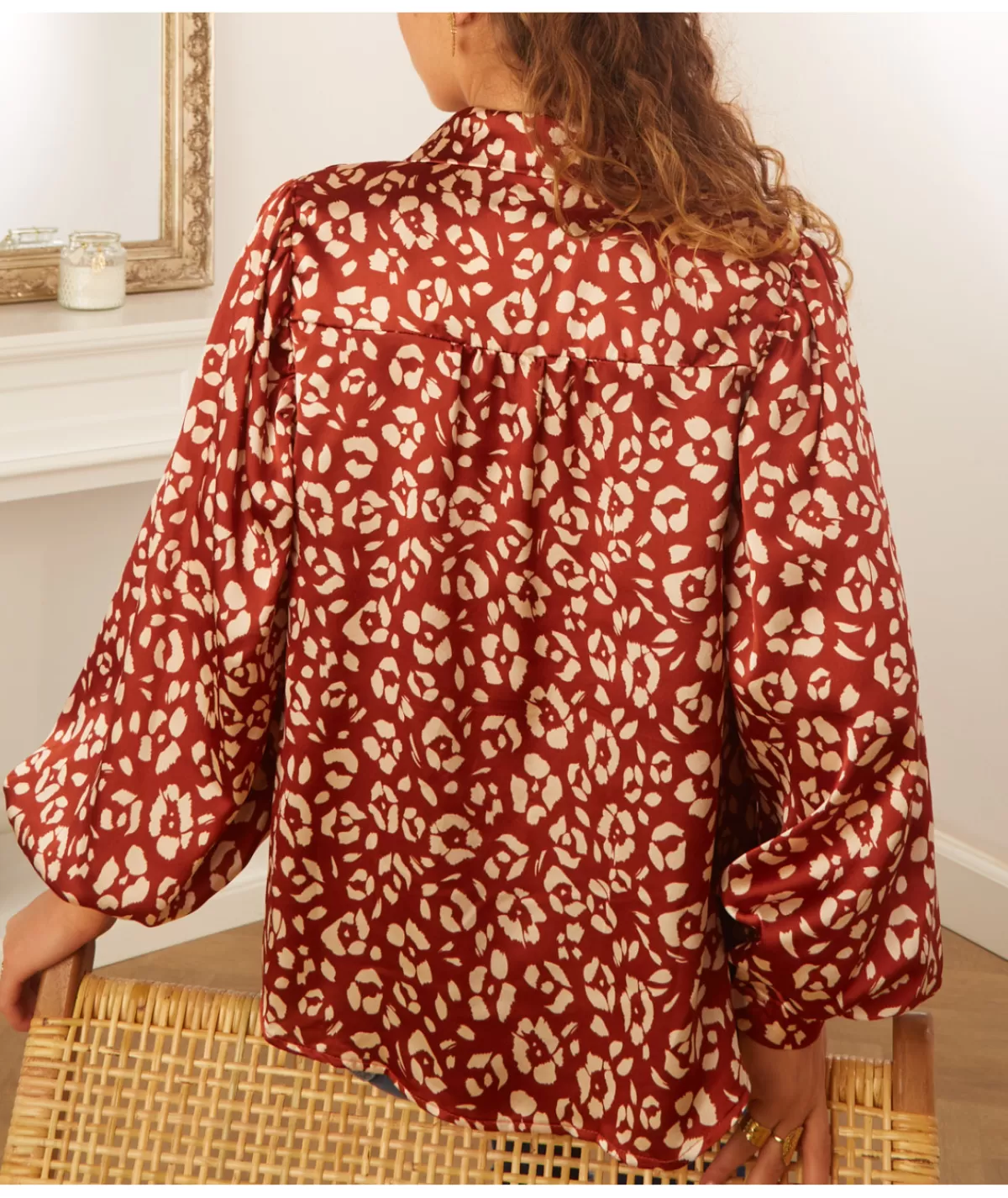 La boutique de Lilie Chemises>CHEMISE SIDONIE Bordeaux