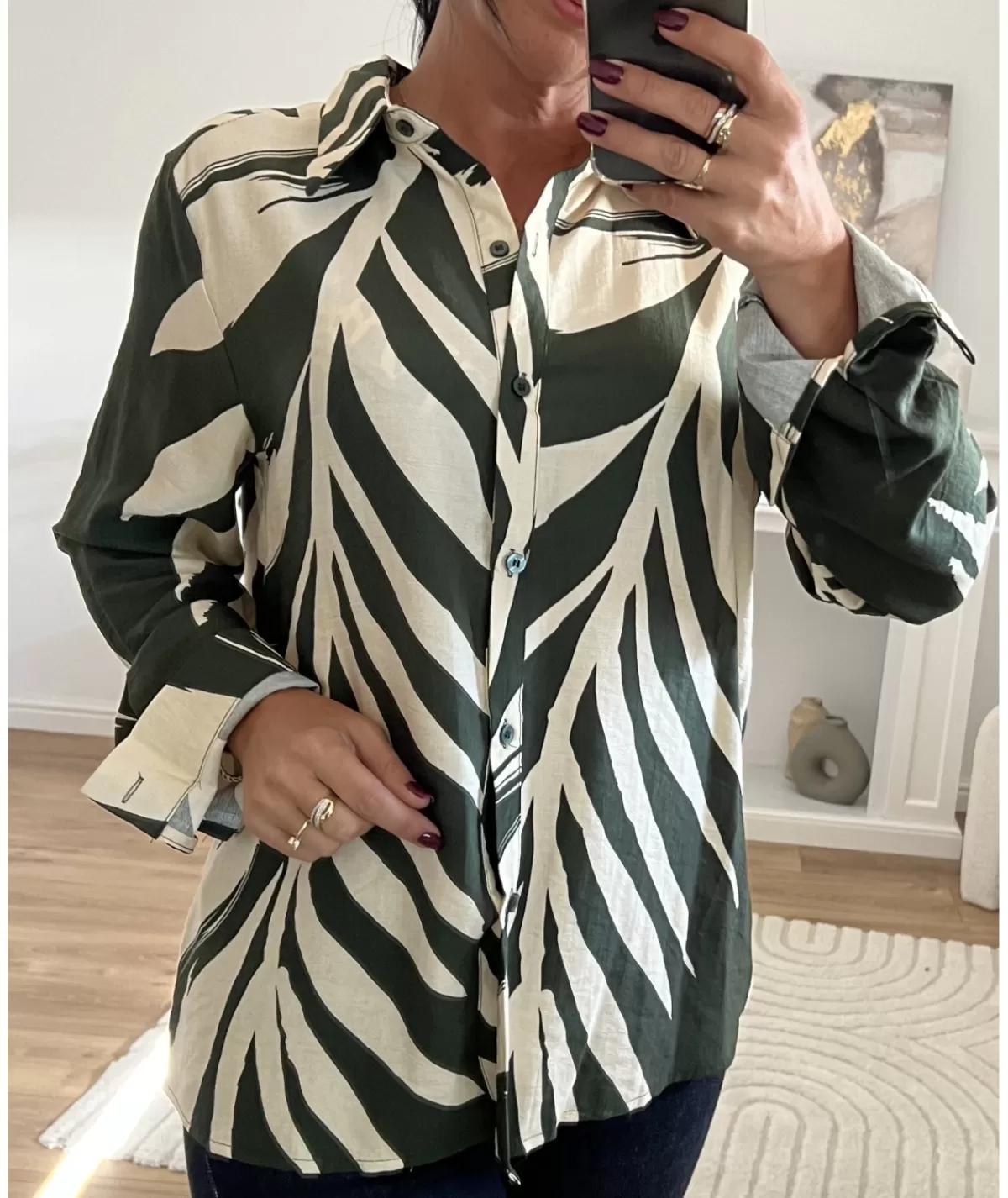 La boutique de Lilie Chemises>CHEMISE SYLVAIN Kaki