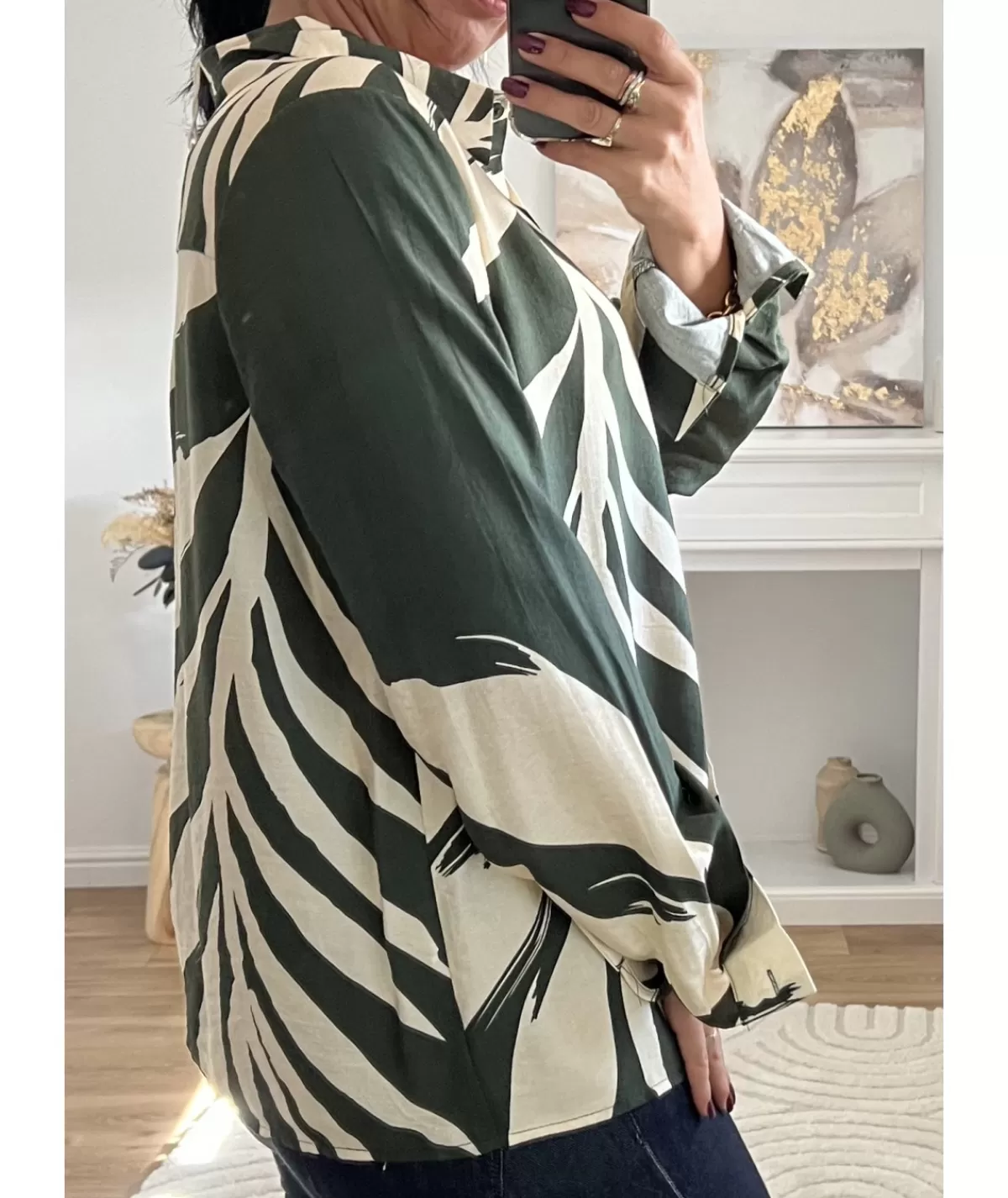 La boutique de Lilie Chemises>CHEMISE SYLVAIN Kaki