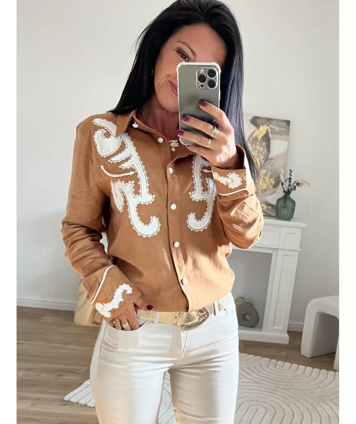 La boutique de Lilie Chemises>CHEMISE THEO Camel