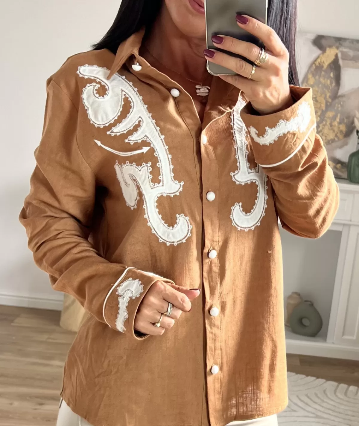 La boutique de Lilie Chemises>CHEMISE THEO Camel