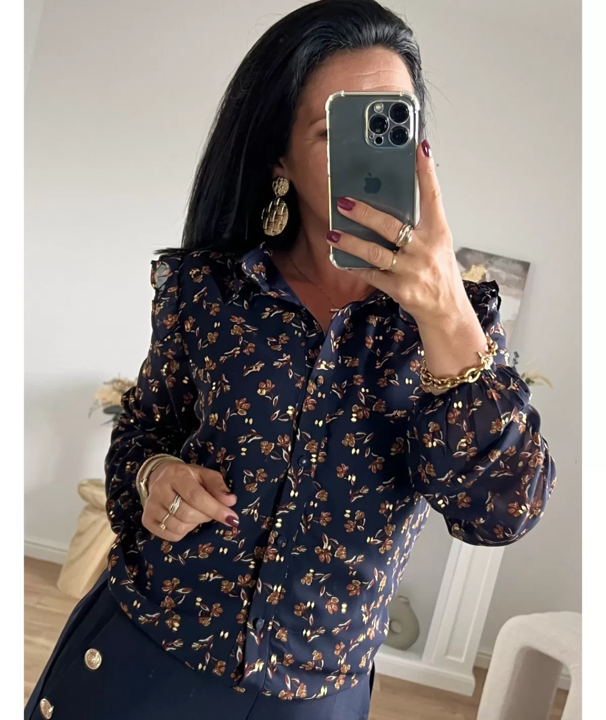 La boutique de Lilie Chemises>CHEMISE THOMAS Marine