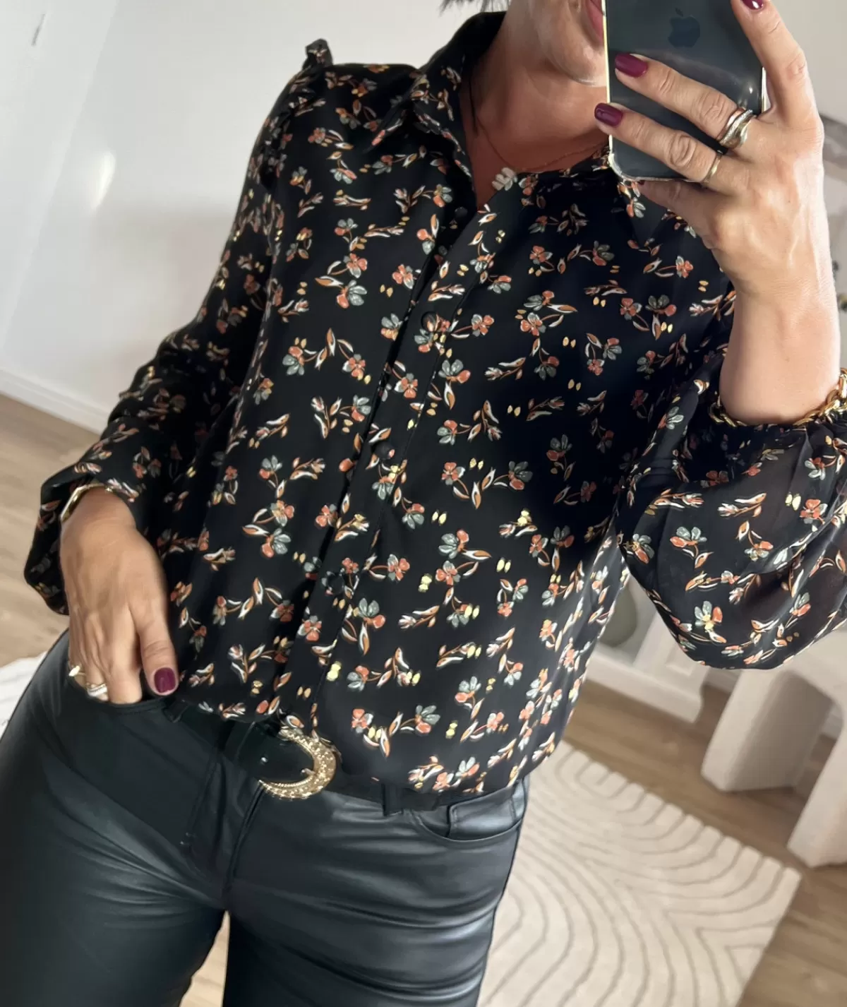 La boutique de Lilie Chemises>CHEMISE THOMAS Noir