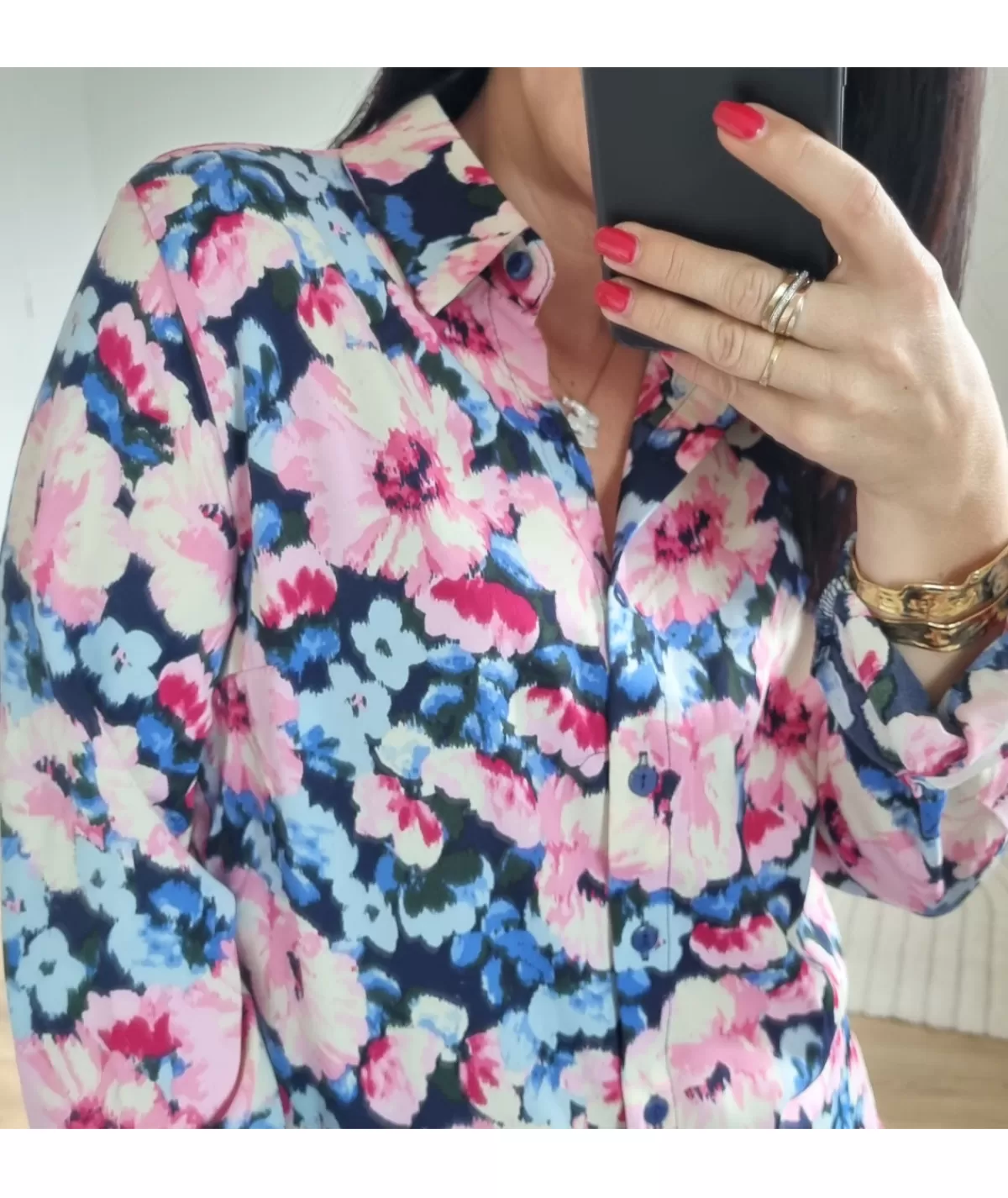 La boutique de Lilie Chemises>CHEMISE TRESSY Bleu
