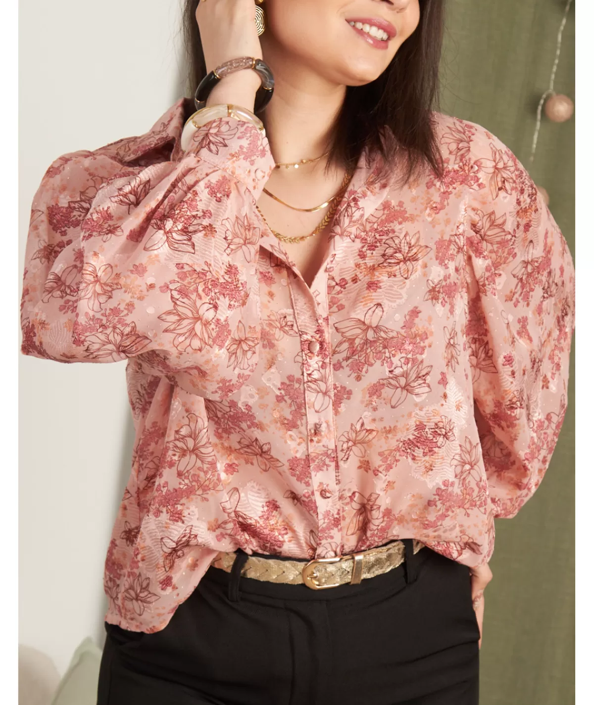 La boutique de Lilie Chemises>CHEMISE VAINA Rose