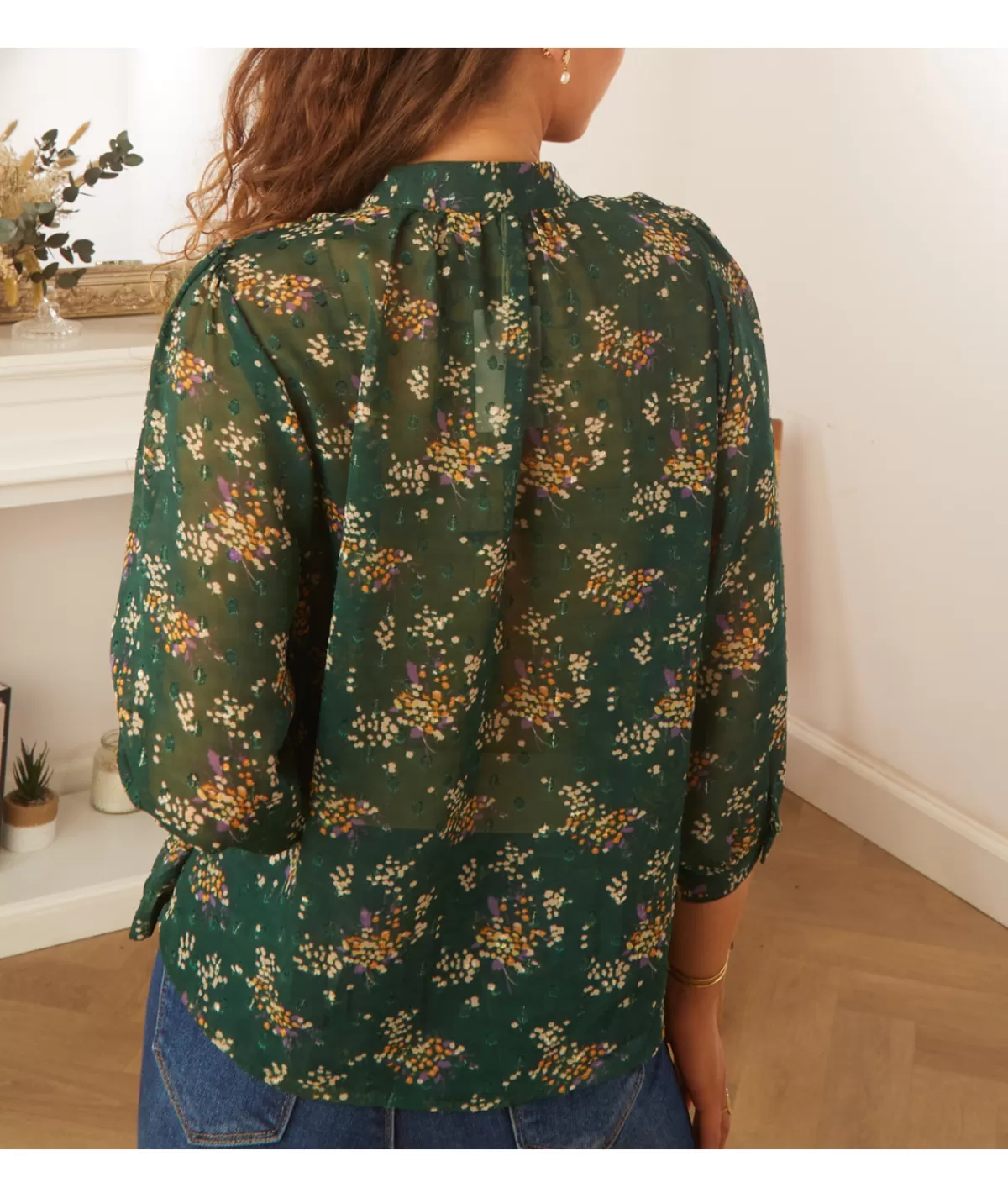 La boutique de Lilie Chemises>CHEMISE VALERIANE Vert