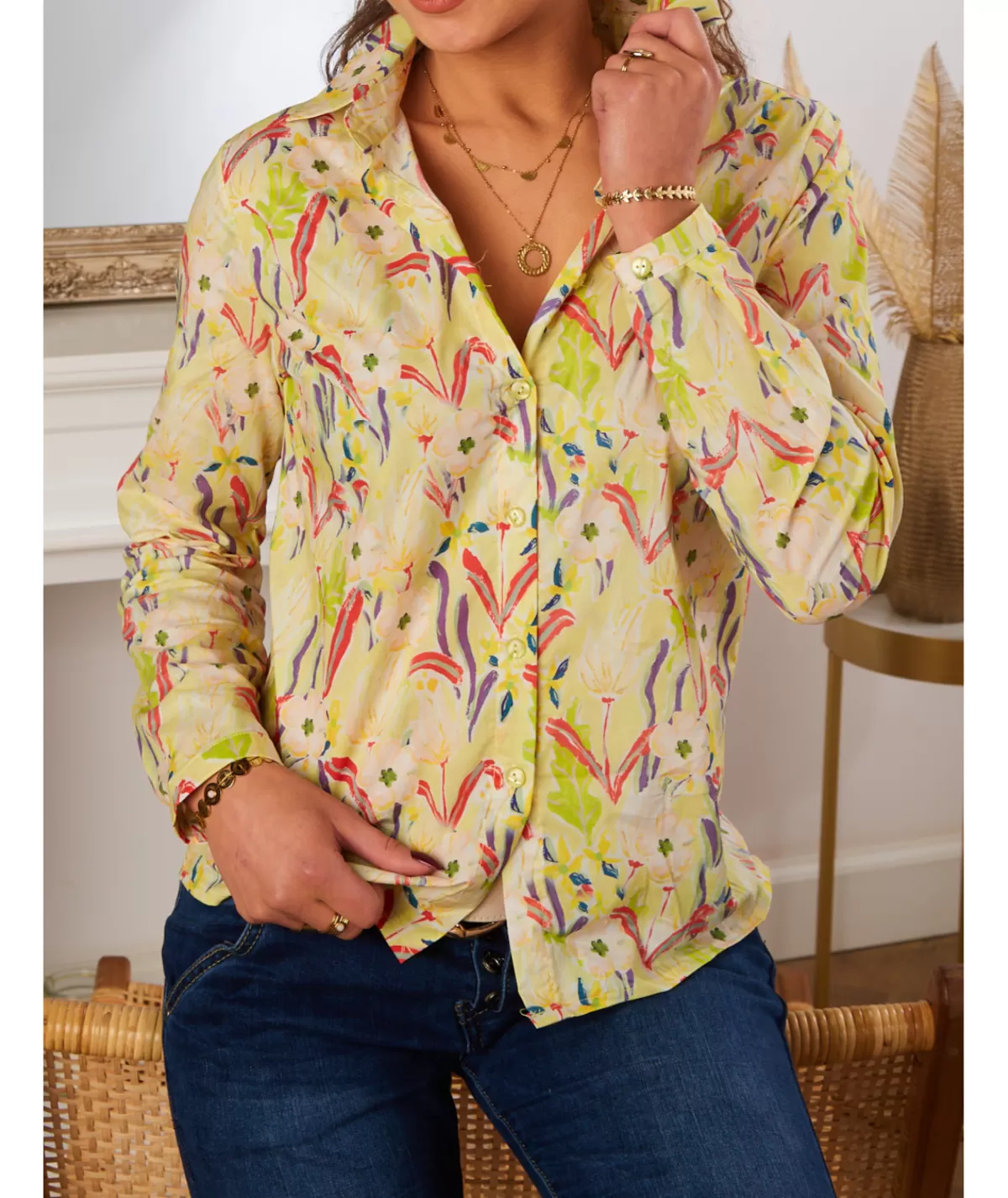 La boutique de Lilie Chemises>CHEMISE VANESSA Beige