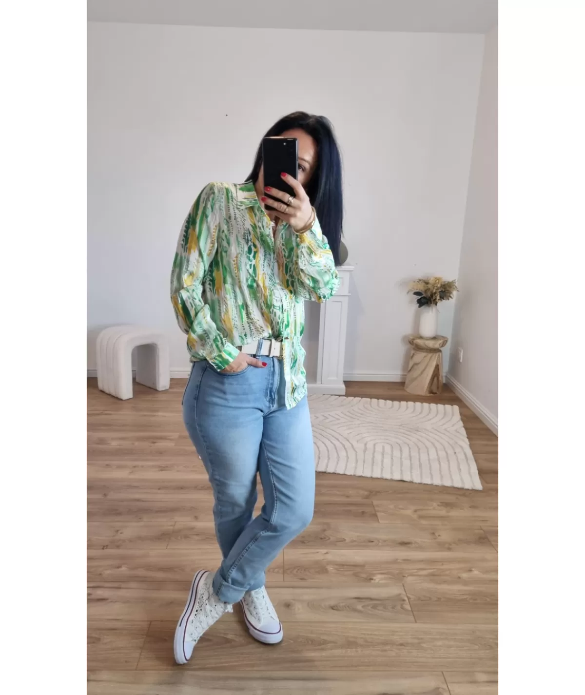 La boutique de Lilie Chemises>CHEMISE VIRGINIE Vert
