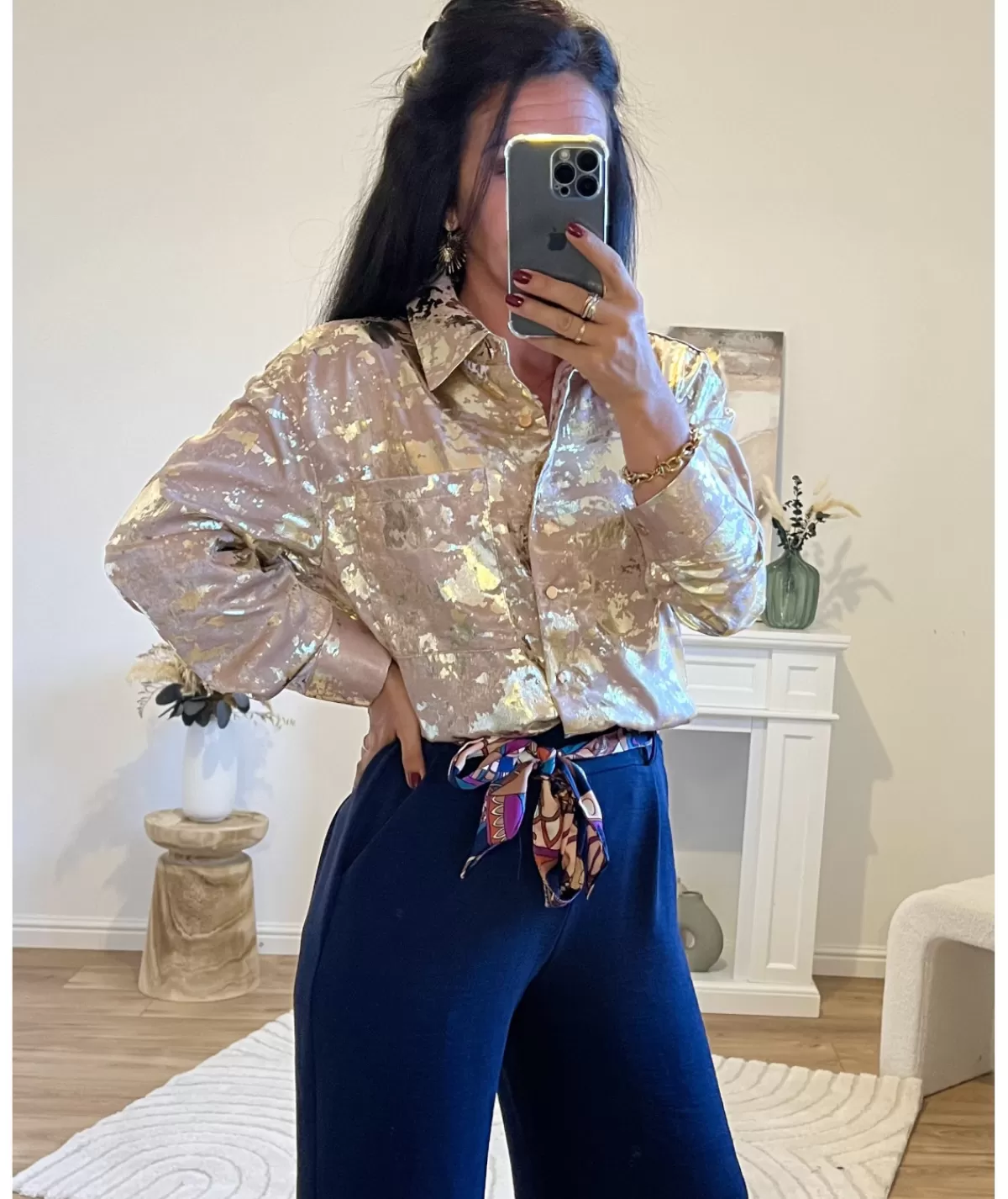 La boutique de Lilie Chemises>CHEMISE VIVIANA Taupe