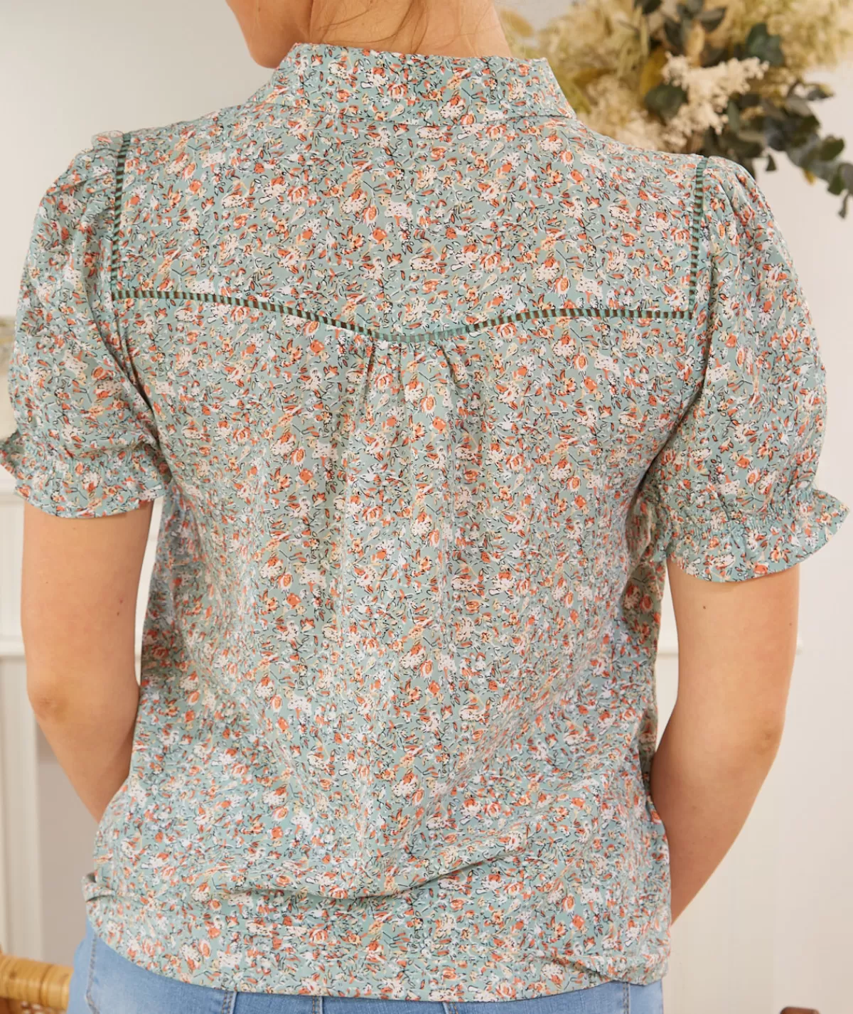 La boutique de Lilie Chemises>CHEMISE YADIRA Vert