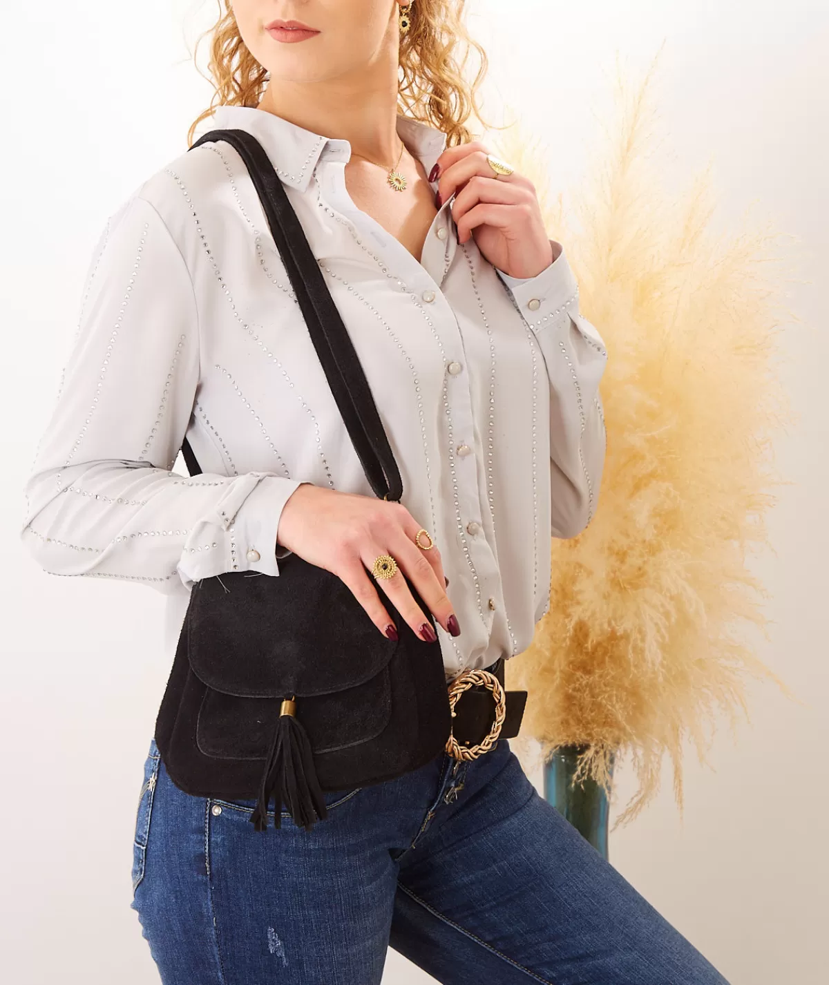 La boutique de Lilie Chemises>CHEMISE YOUNA Gris