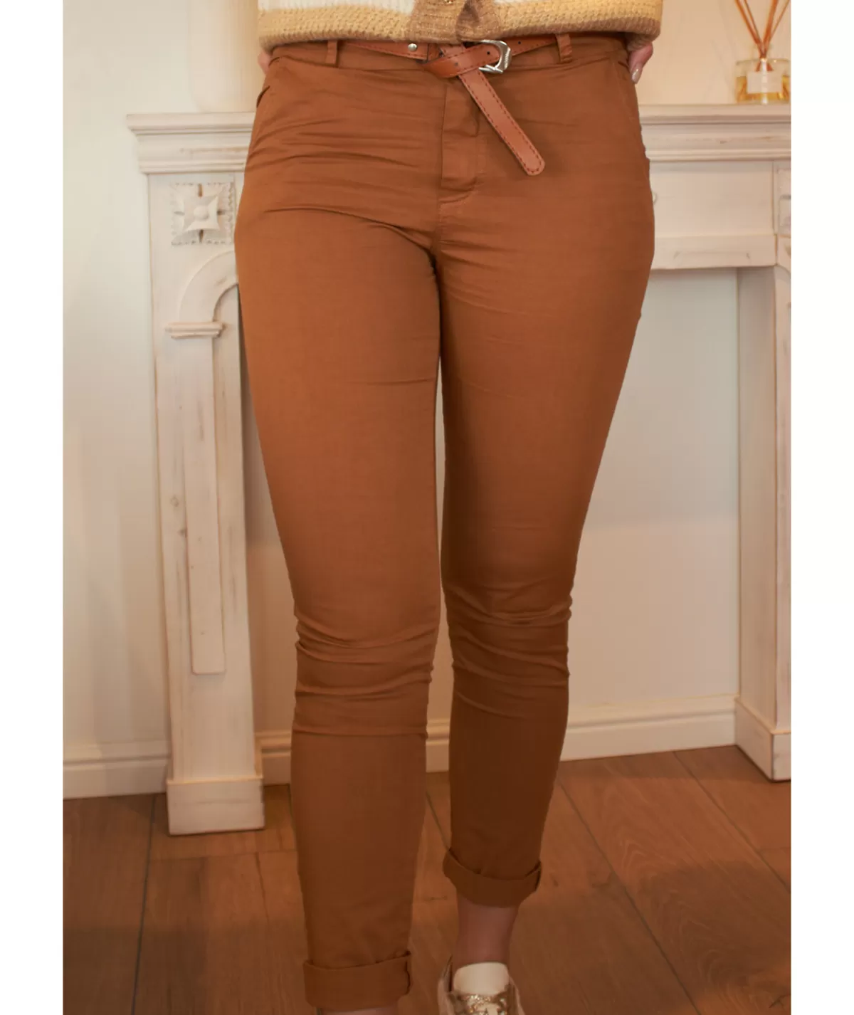 La boutique de Lilie Jeans / Pantalons>CHINO LAURA Camel