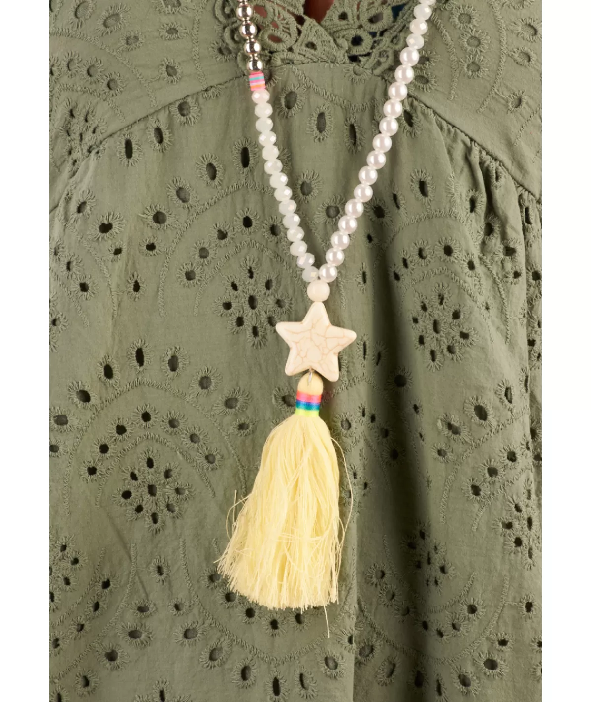 La boutique de Lilie Bijoux>COLLIER ETOILE Jaune