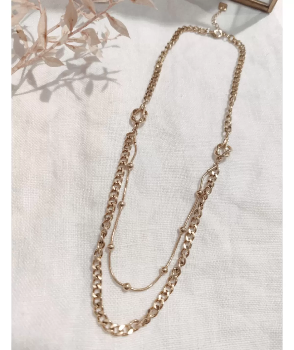 La boutique de Lilie Bijoux>COLLIER JEANNE Dore