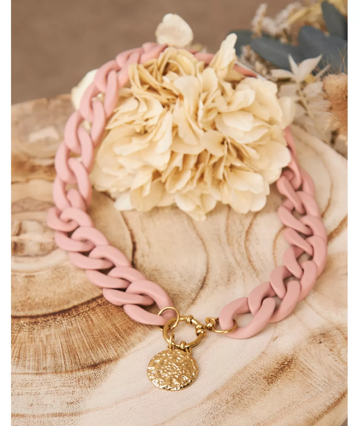 La boutique de Lilie Bijoux>COLLIER MILA Rose