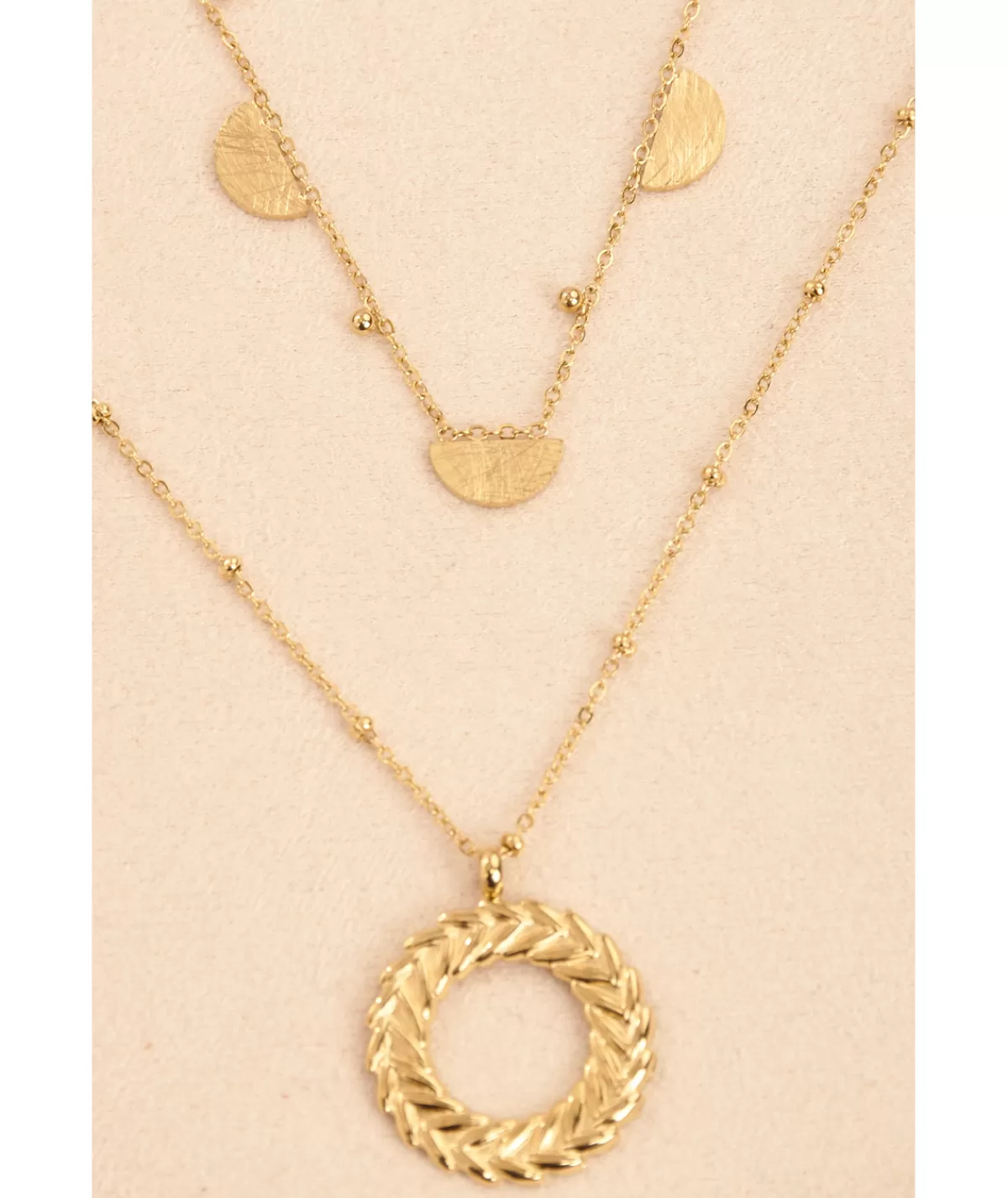 La boutique de Lilie Bijoux>COLLIER NORA Dore