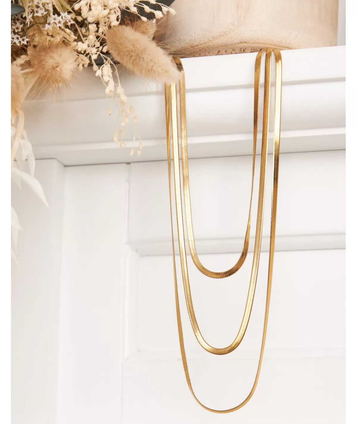 La boutique de Lilie Bijoux>COLLIER ORTENSIA Dore