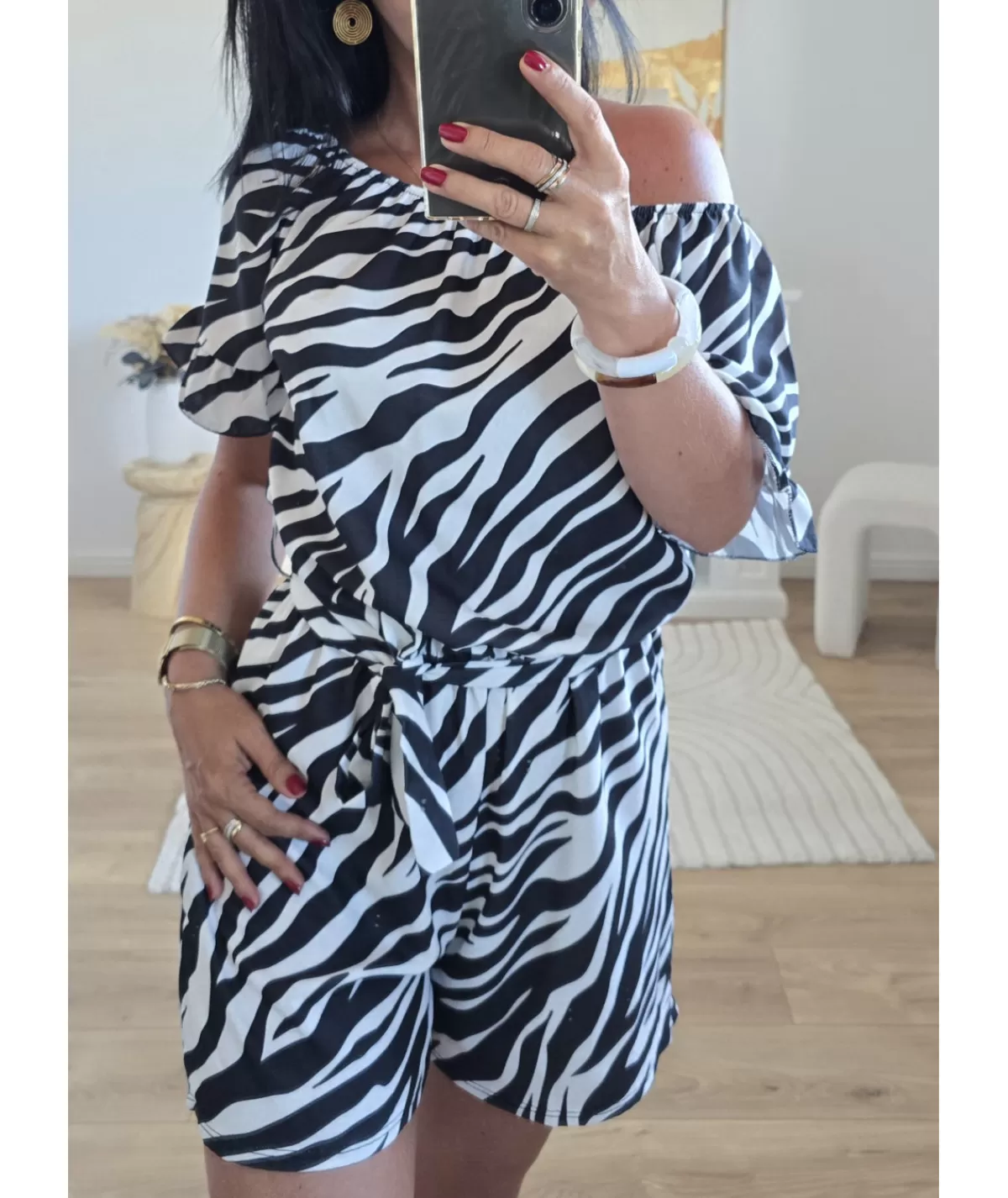 La boutique de Lilie Combinaisons>COMBI SHORT TOSCANE Noir