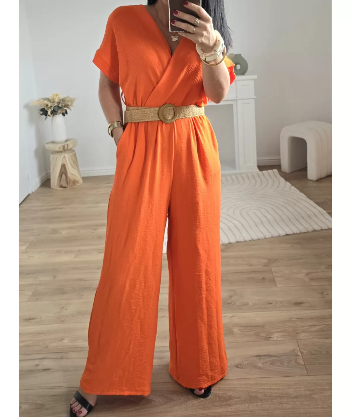 La boutique de Lilie Combinaisons>COMBINAISON ANASTACIA Orange