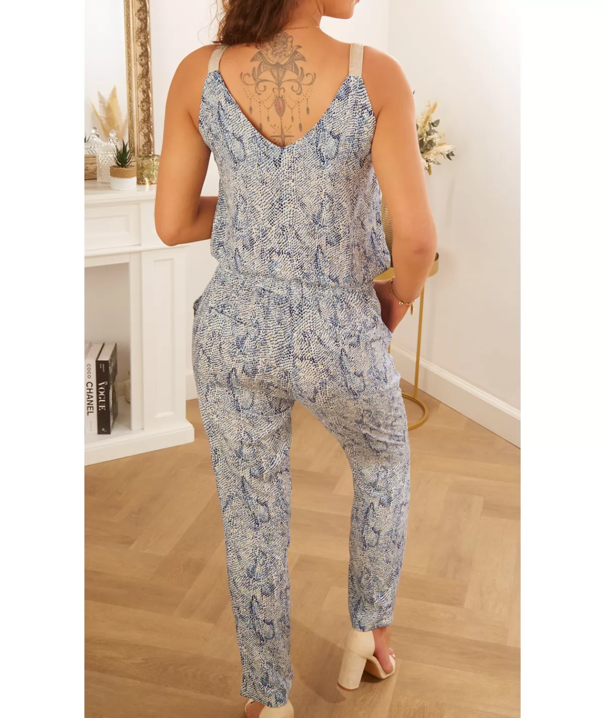 La boutique de Lilie Combinaisons>COMBINAISON BARBARA - Bleu