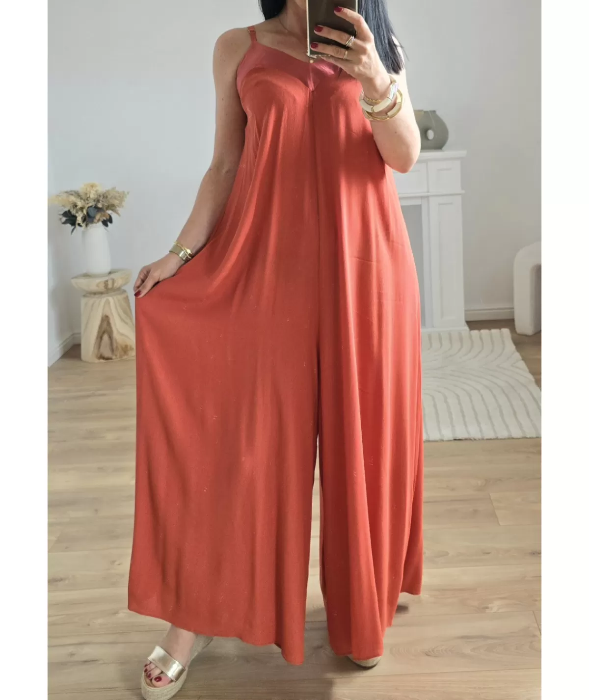 La boutique de Lilie Combinaisons>COMBINAISON CONSTANCE Rouille