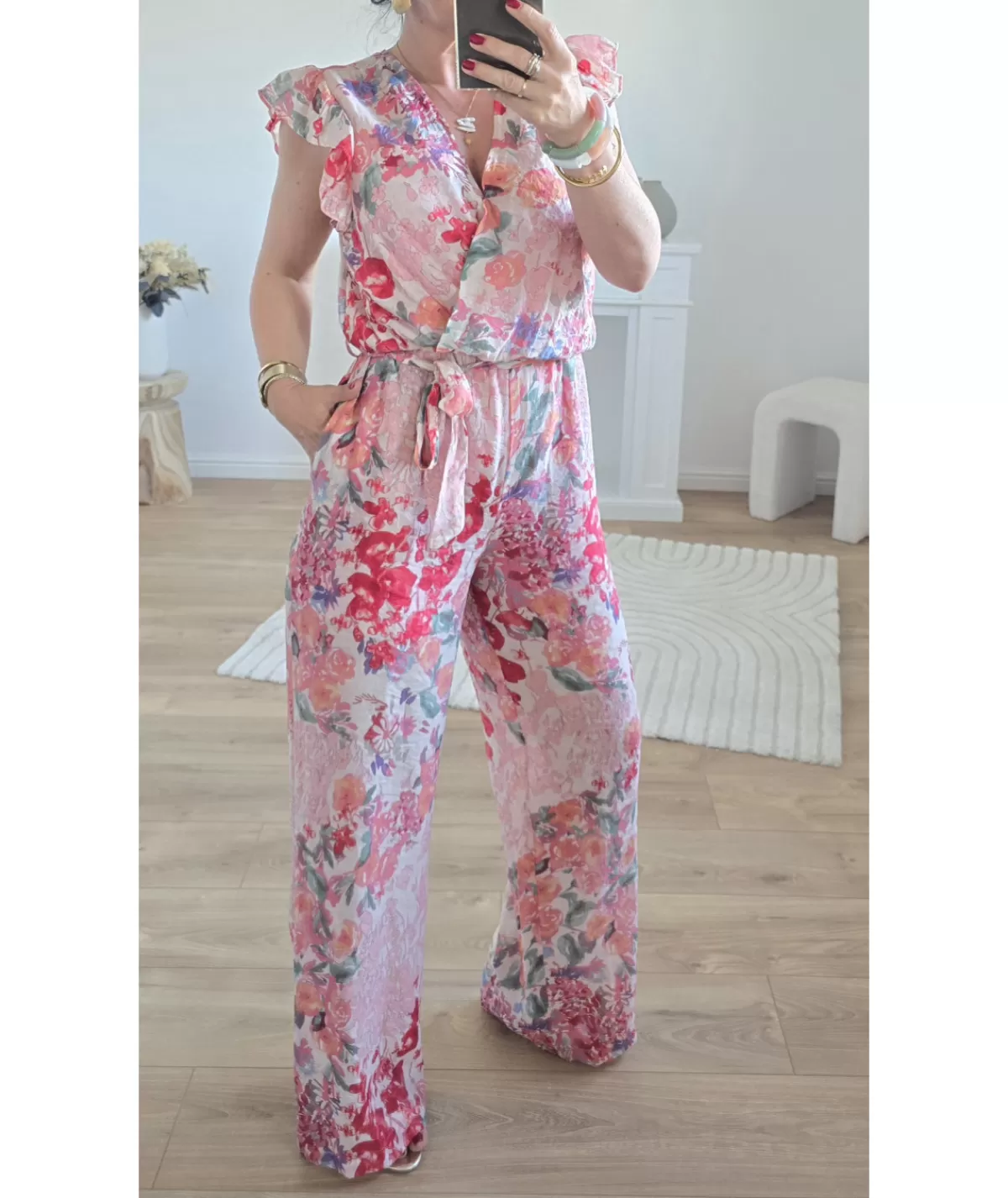 La boutique de Lilie Combinaisons>COMBINAISON ENORA Rouge