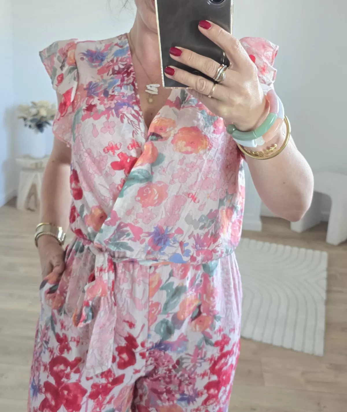 La boutique de Lilie Combinaisons>COMBINAISON ENORA Rouge