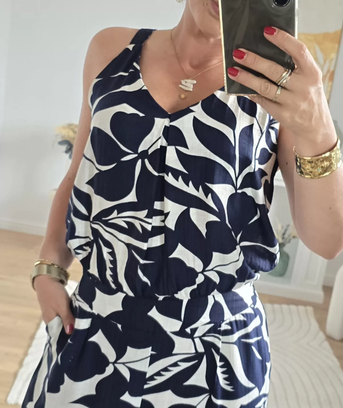 La boutique de Lilie Combinaisons>COMBINAISON ERLESTINE Marine