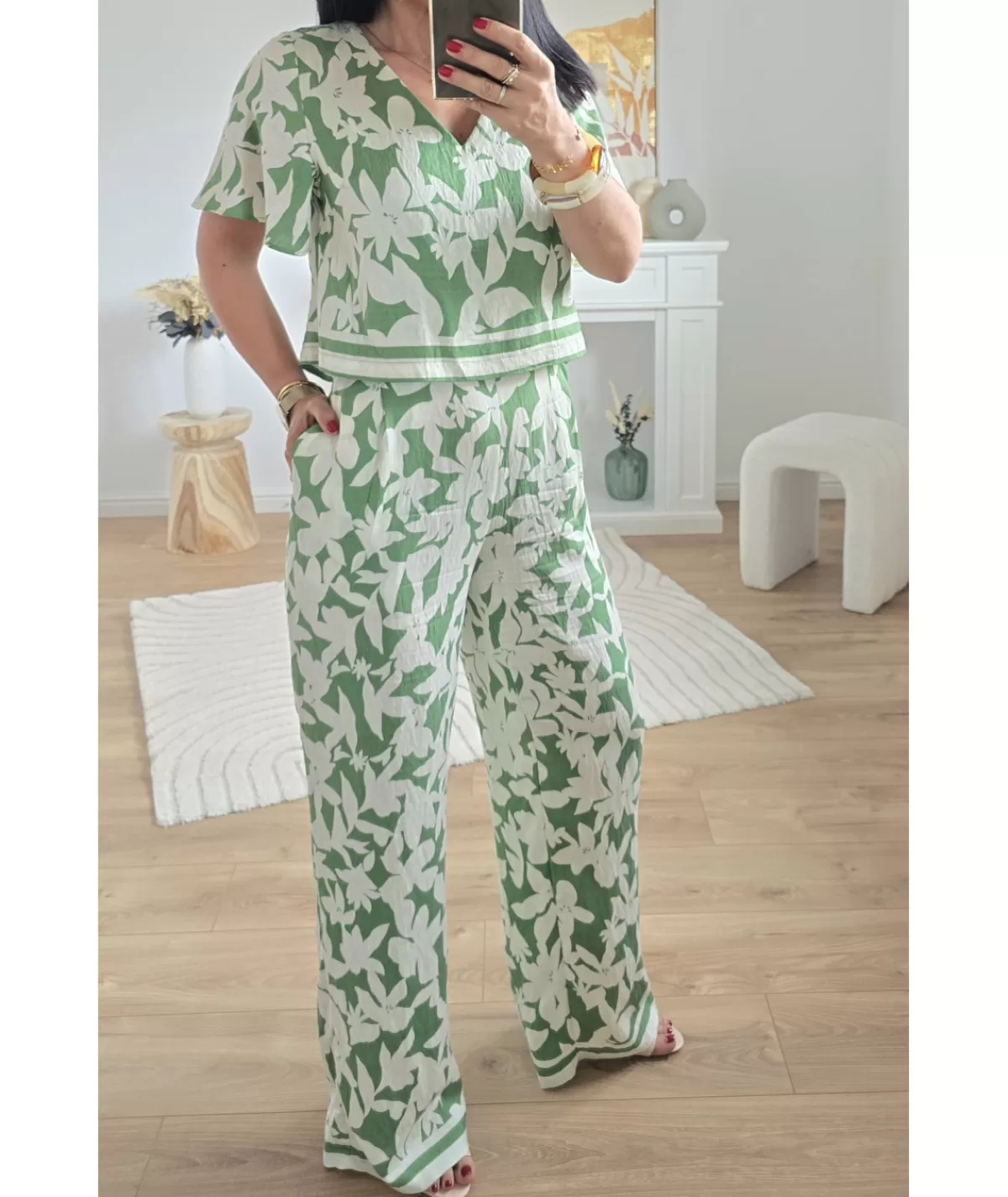 La boutique de Lilie Combinaisons>COMBINAISON ESTEBANNE Vert
