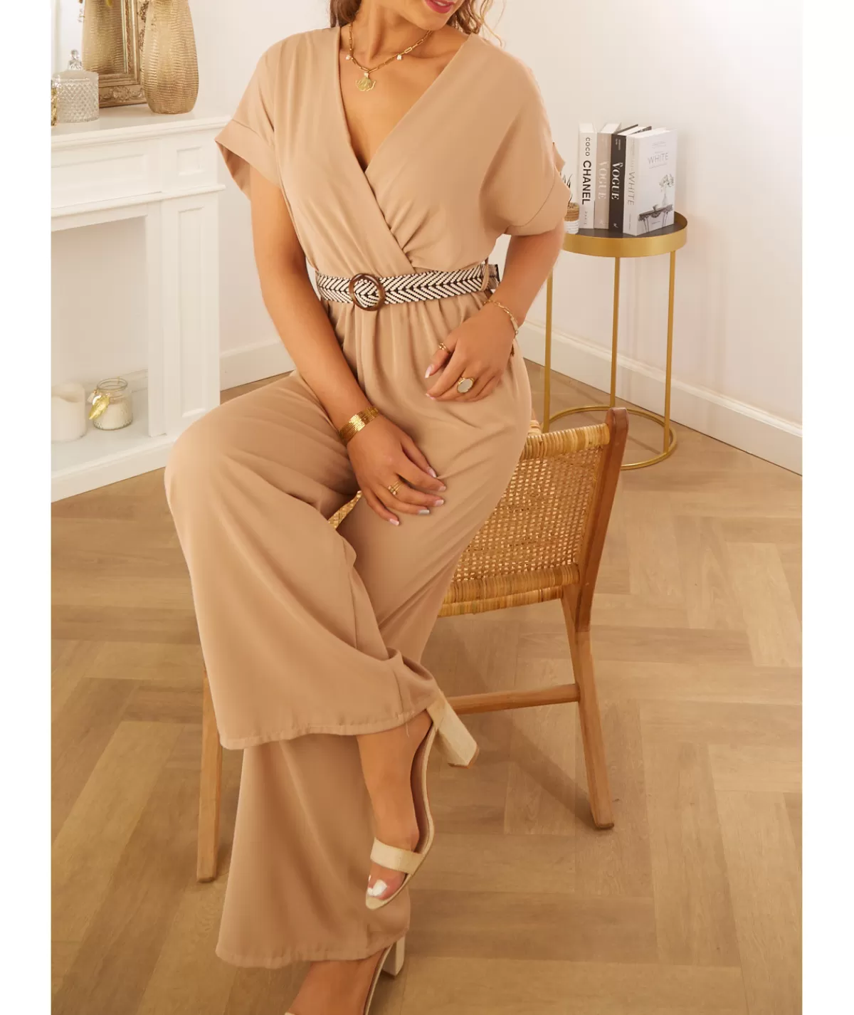 La boutique de Lilie Combinaisons>COMBINAISON EULALIE Beige