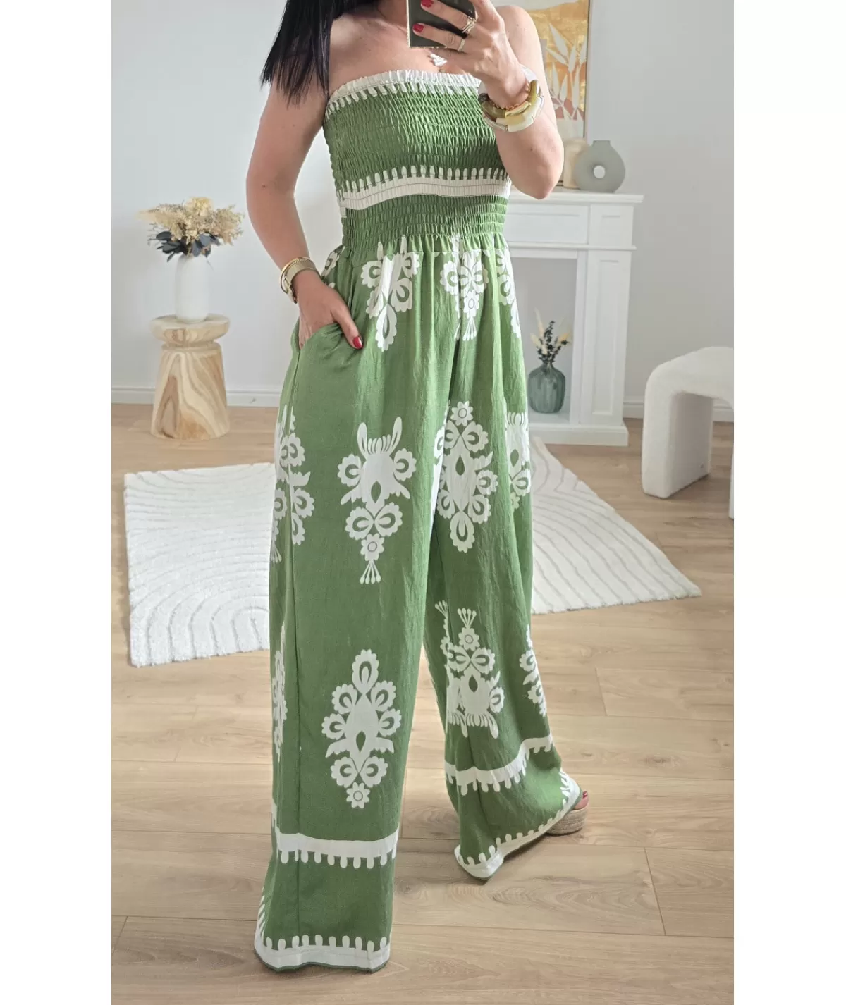 La boutique de Lilie Combinaisons>COMBINAISON FERNANDE Vert