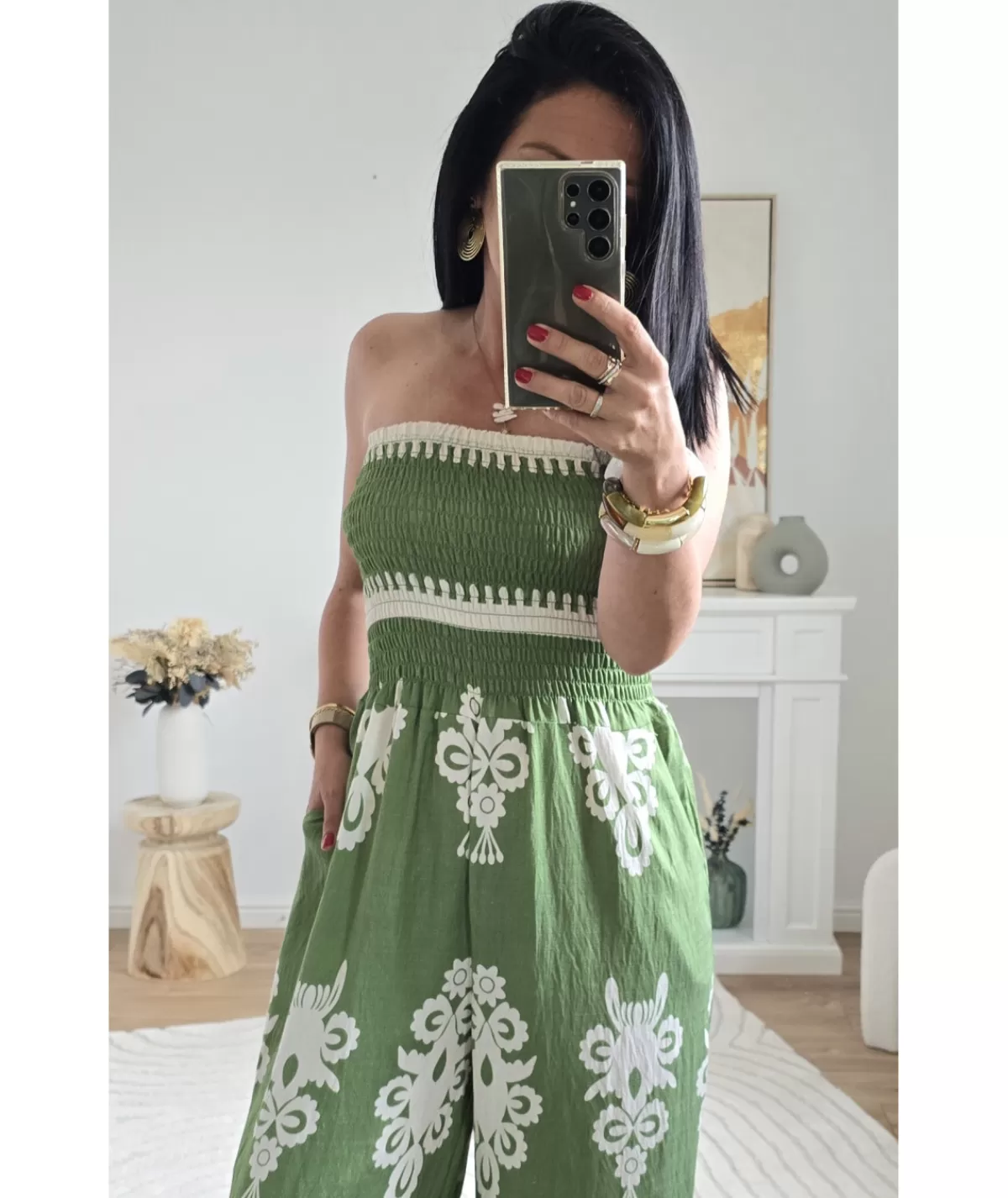 La boutique de Lilie Combinaisons>COMBINAISON FERNANDE Vert