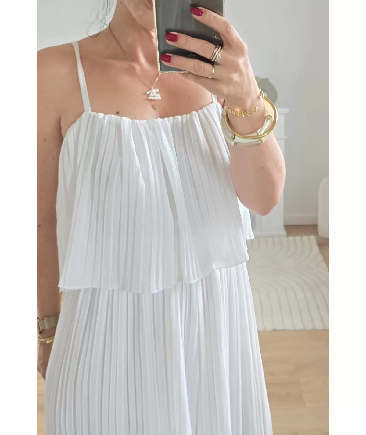 La boutique de Lilie Combinaisons>COMBINAISON GERALDINE Blanc