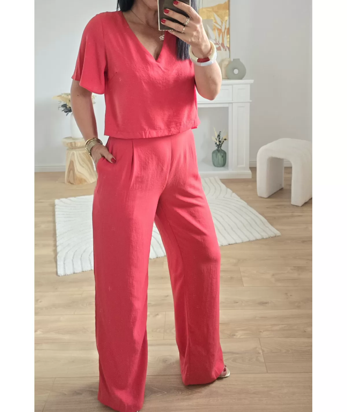 La boutique de Lilie Combinaisons>COMBINAISON HELENA Corail