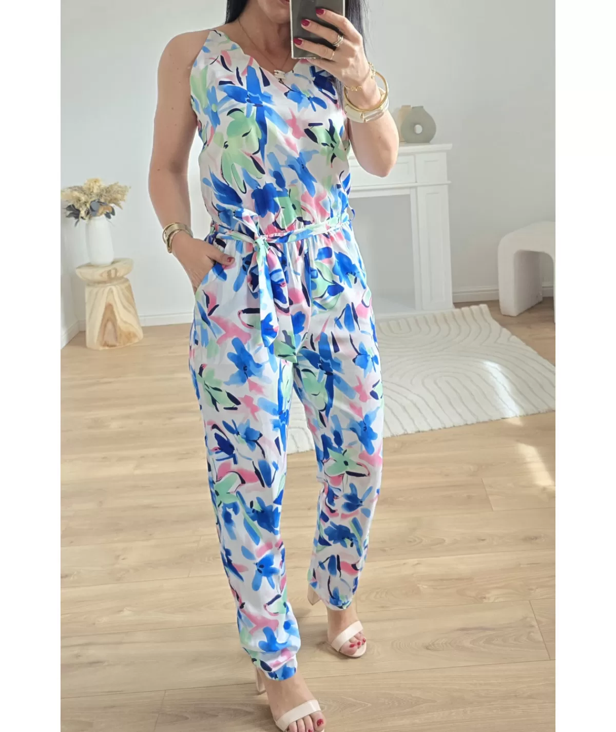 La boutique de Lilie Combinaisons>COMBINAISON TAHIRA Bleu