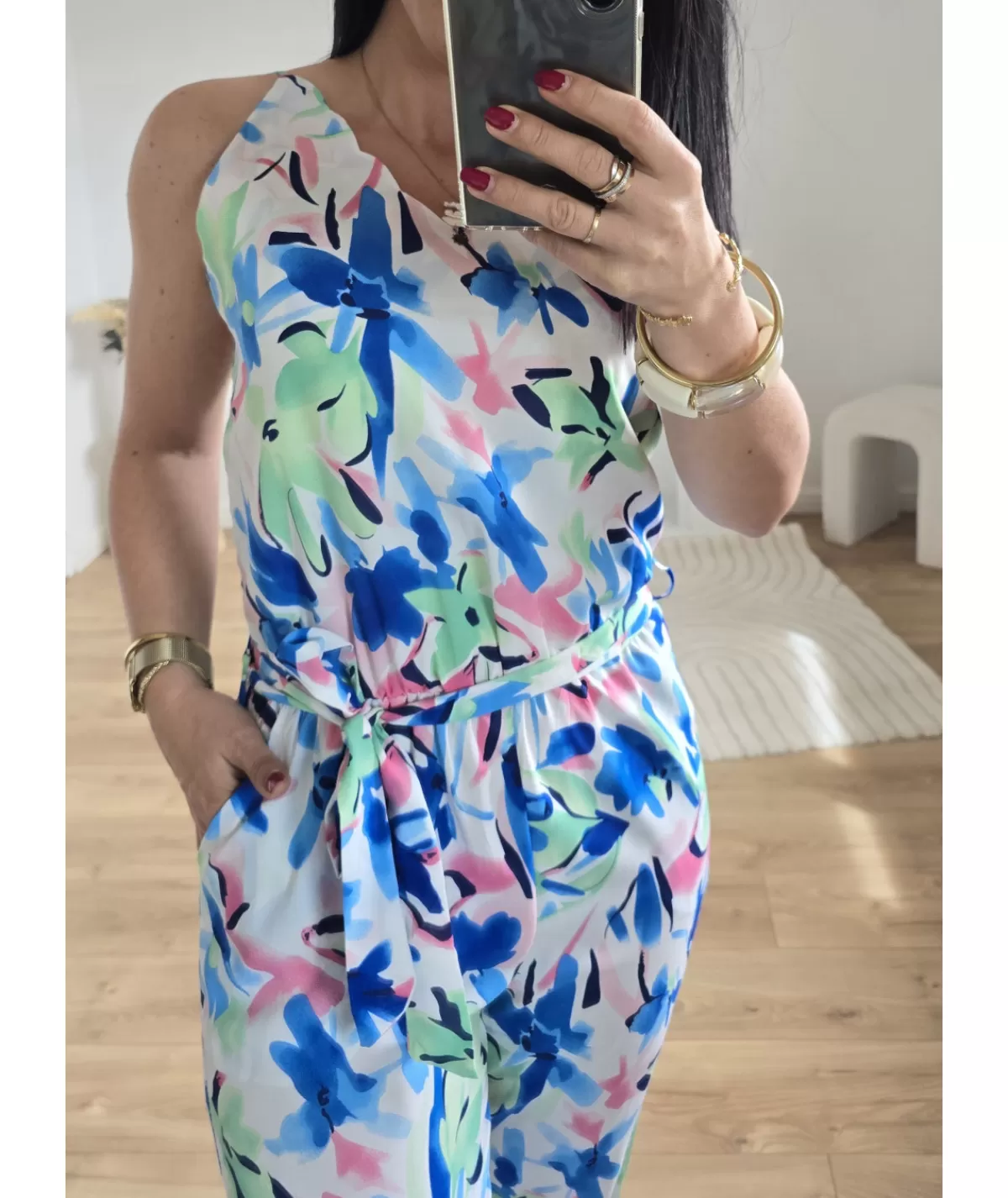 La boutique de Lilie Combinaisons>COMBINAISON TAHIRA Bleu
