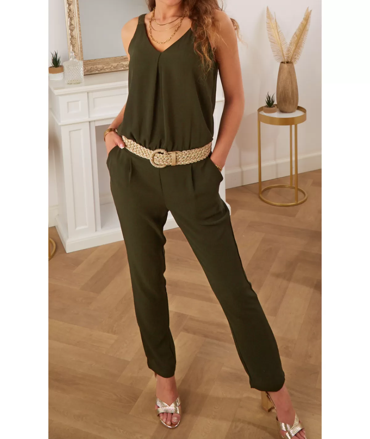 La boutique de Lilie Combinaisons>COMBINAISON THERESE Kaki