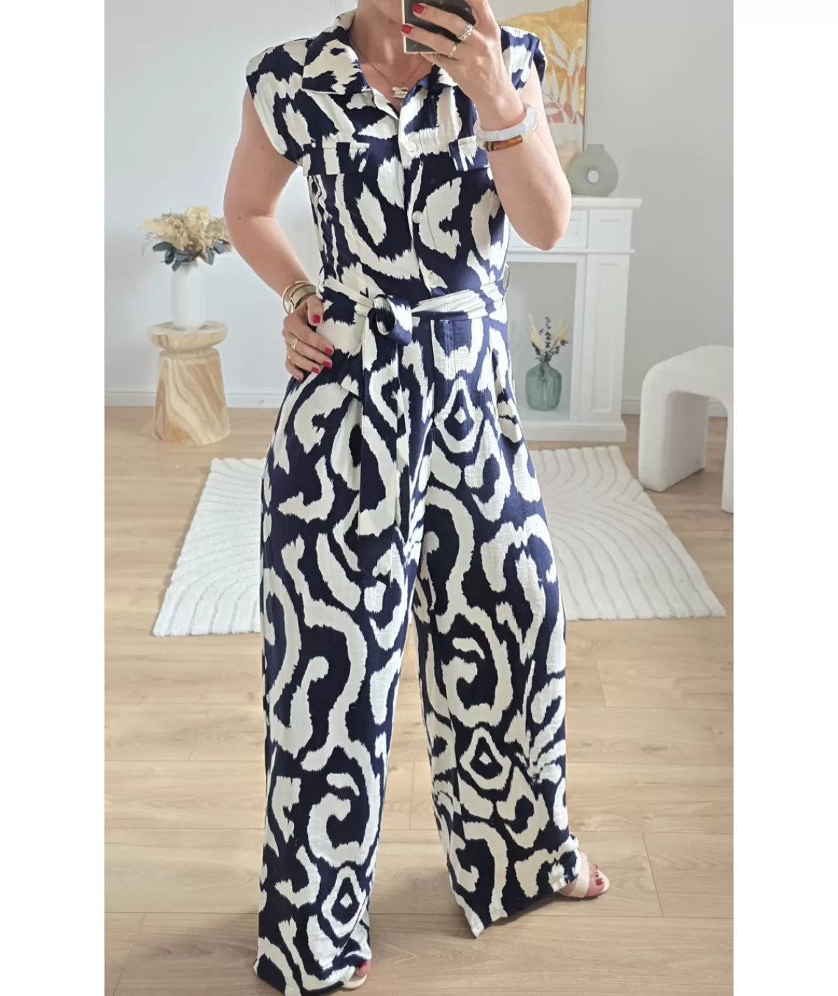 La boutique de Lilie Combinaisons>COMBINAISON TIANA MARINE FONCE Navy