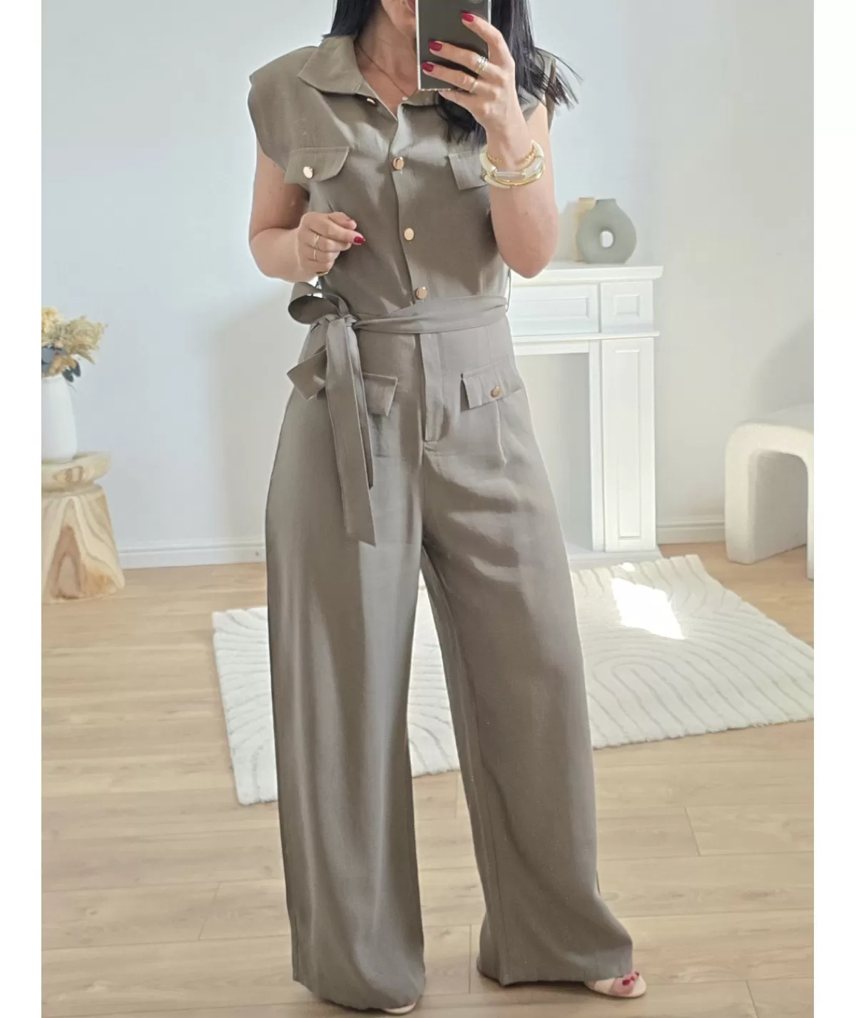 La boutique de Lilie Combinaisons>COMBINAISON VANESSA Kaki