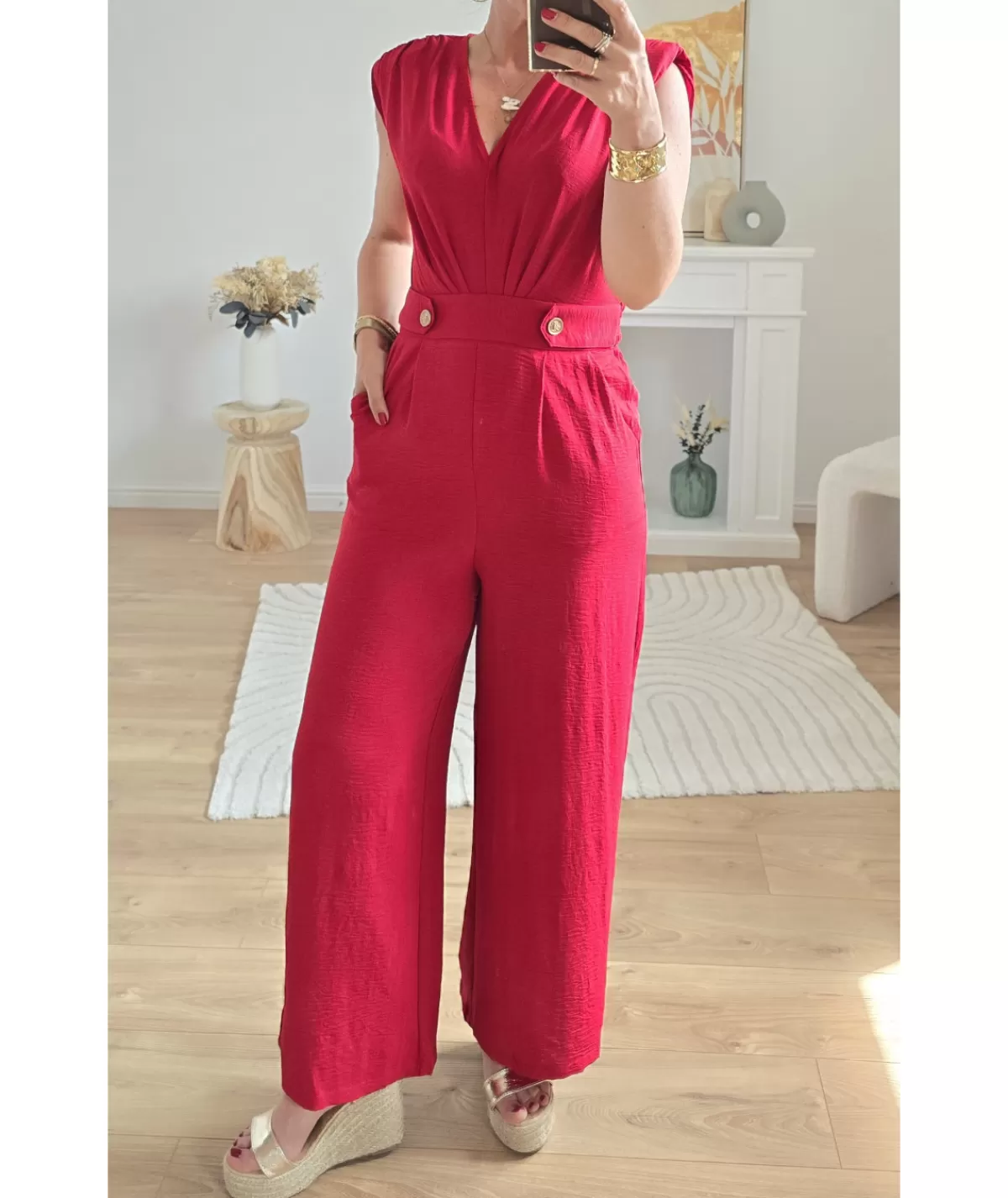 La boutique de Lilie Combinaisons>COMBINAISON VICTORIA Rouge