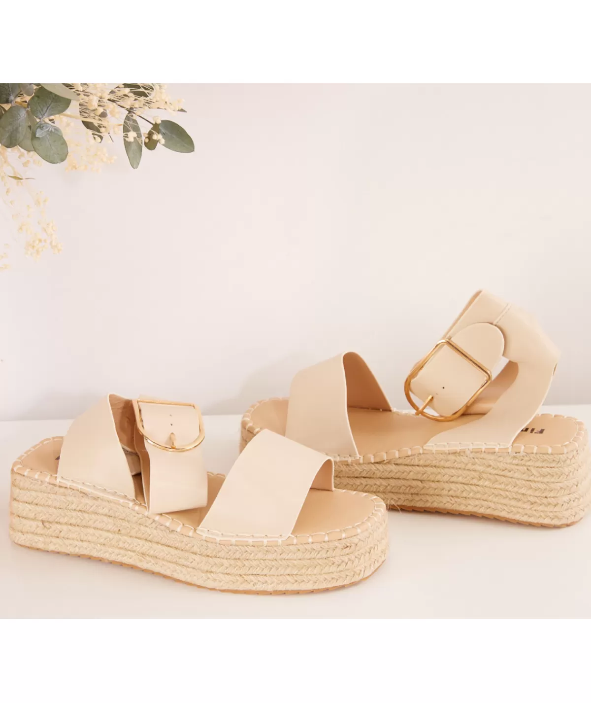 La boutique de Lilie Sandales & Espadrilles>COMPENSEE GINA Beige