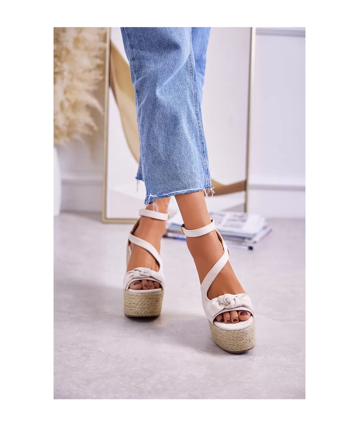 La boutique de Lilie Sandales & Espadrilles>COMPENSEE LAURA Beige