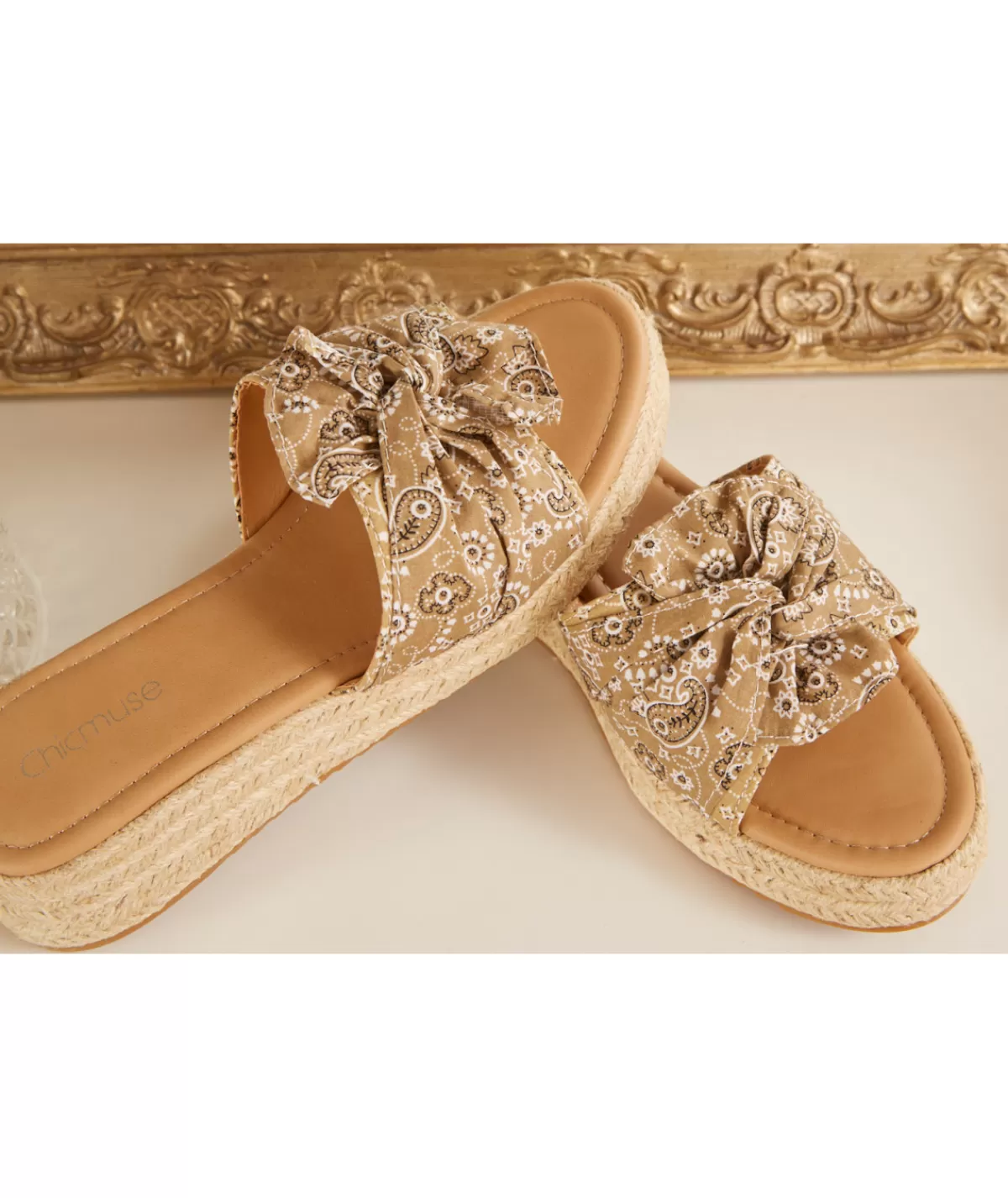 La boutique de Lilie Sandales & Espadrilles>COMPENSEE TACITA Taupe
