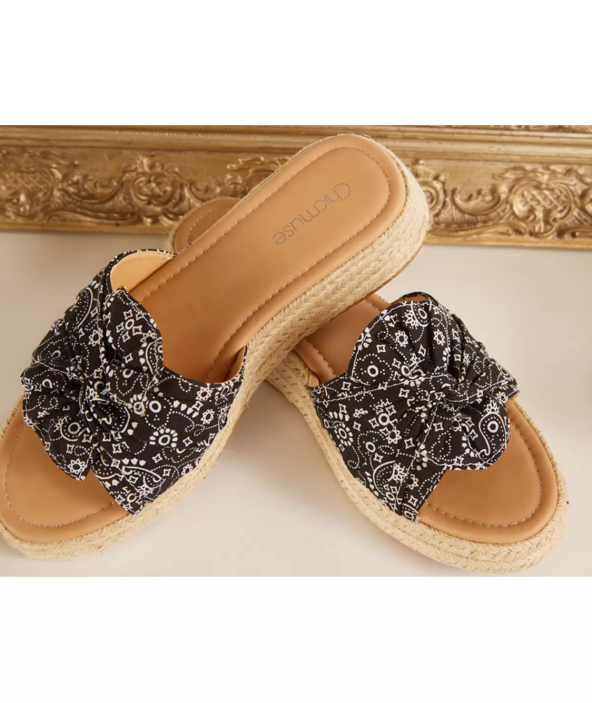 La boutique de Lilie Sandales & Espadrilles>COMPENSEE TACITA Noir