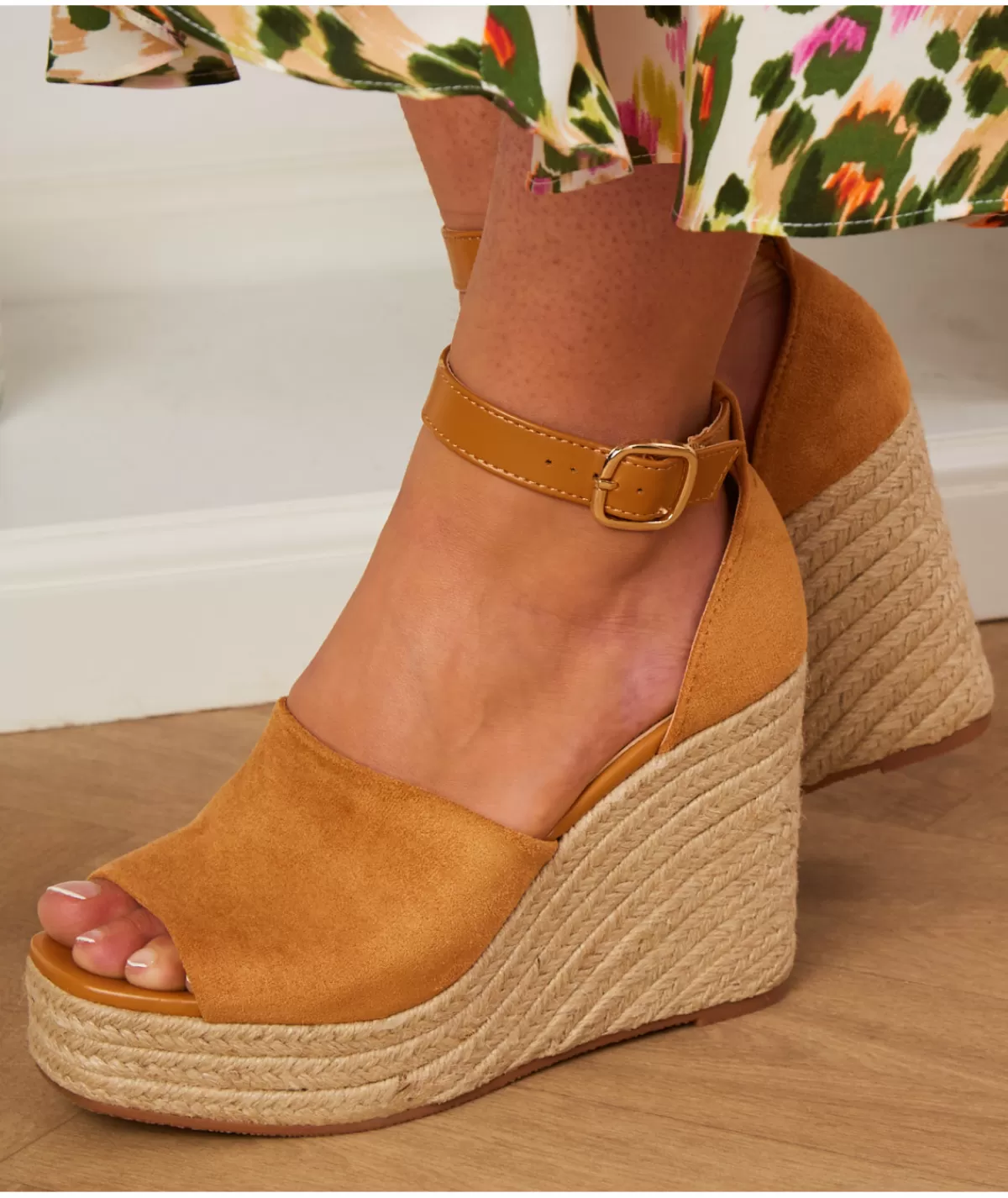 La boutique de Lilie Sandales & Espadrilles>COMPENSEES ORTENSE Camel