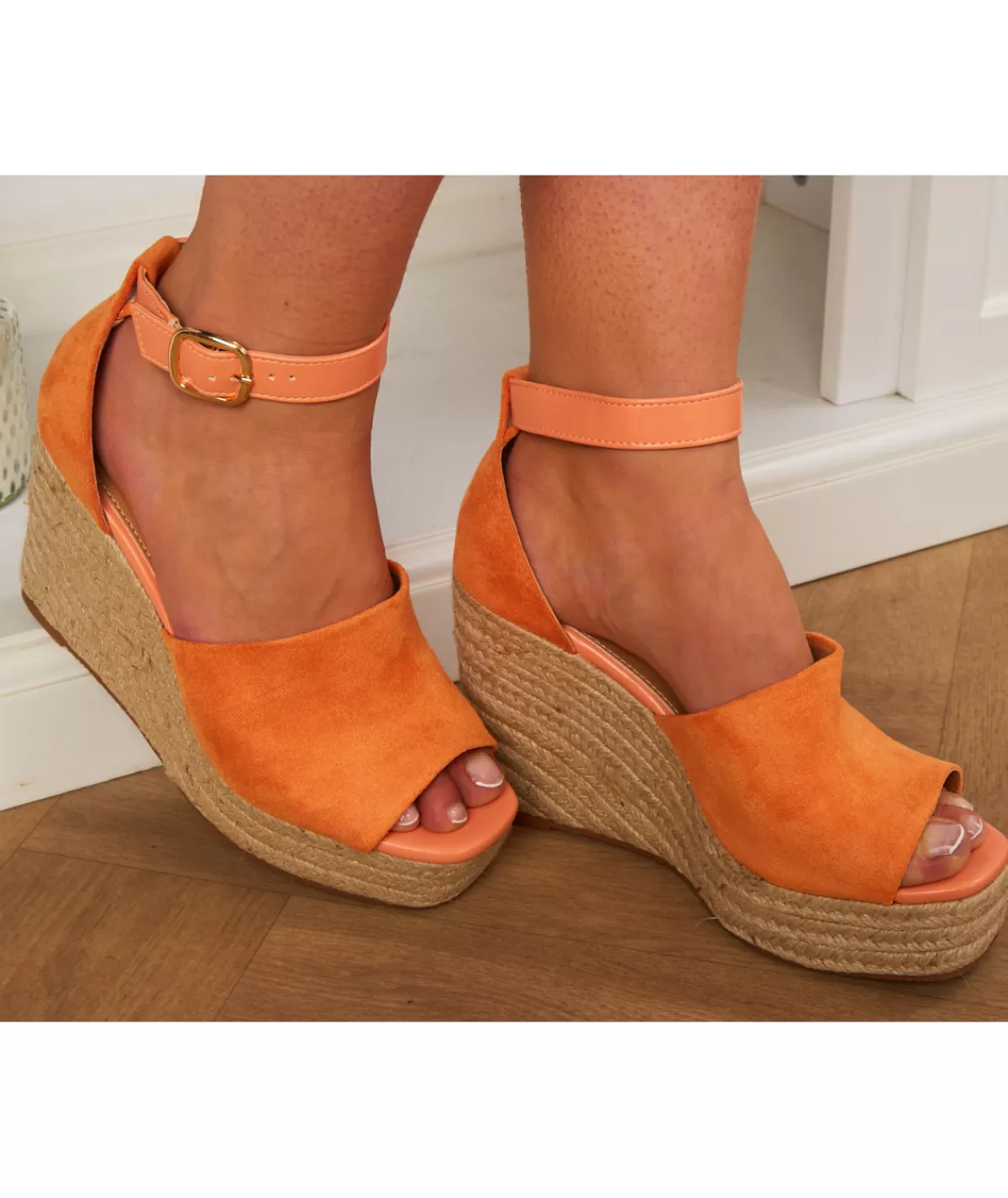 La boutique de Lilie Sandales & Espadrilles>COMPENSEES ORTENSE Orange